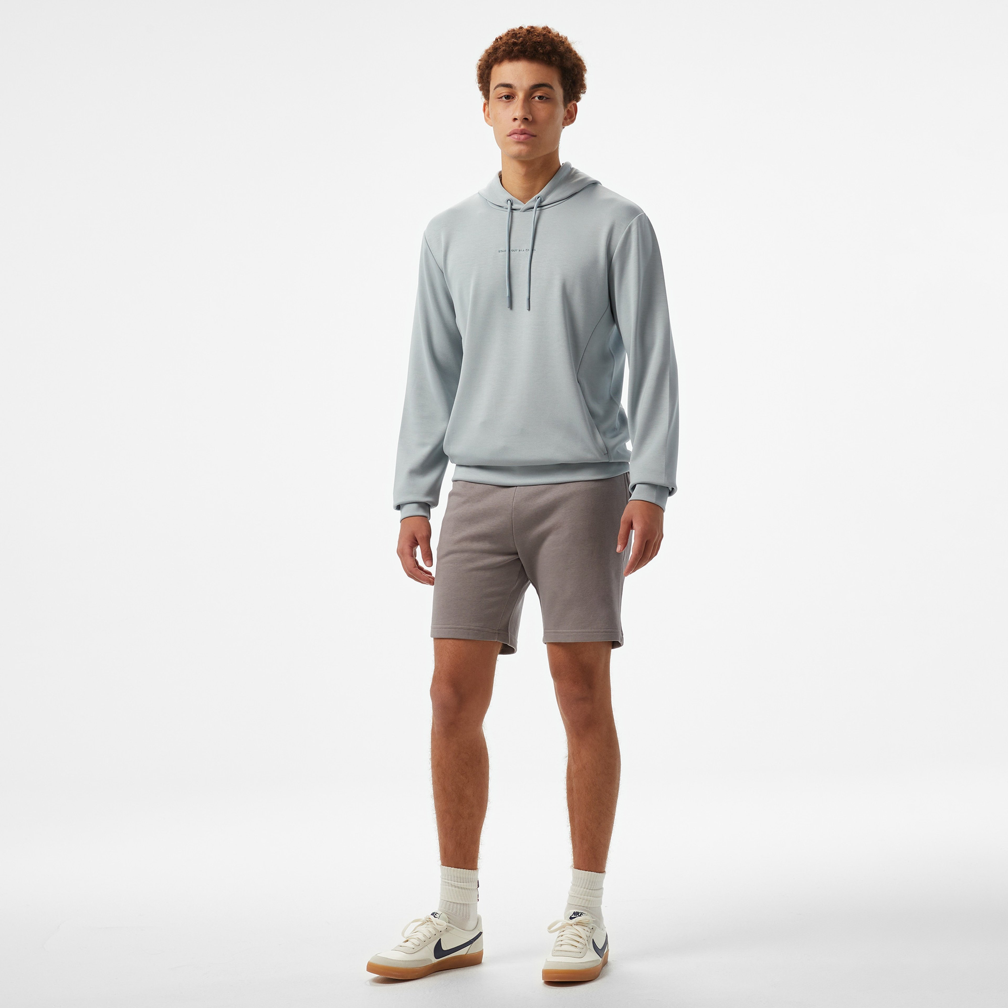 Sportempt Stm319 Erkek Gri Hoodie