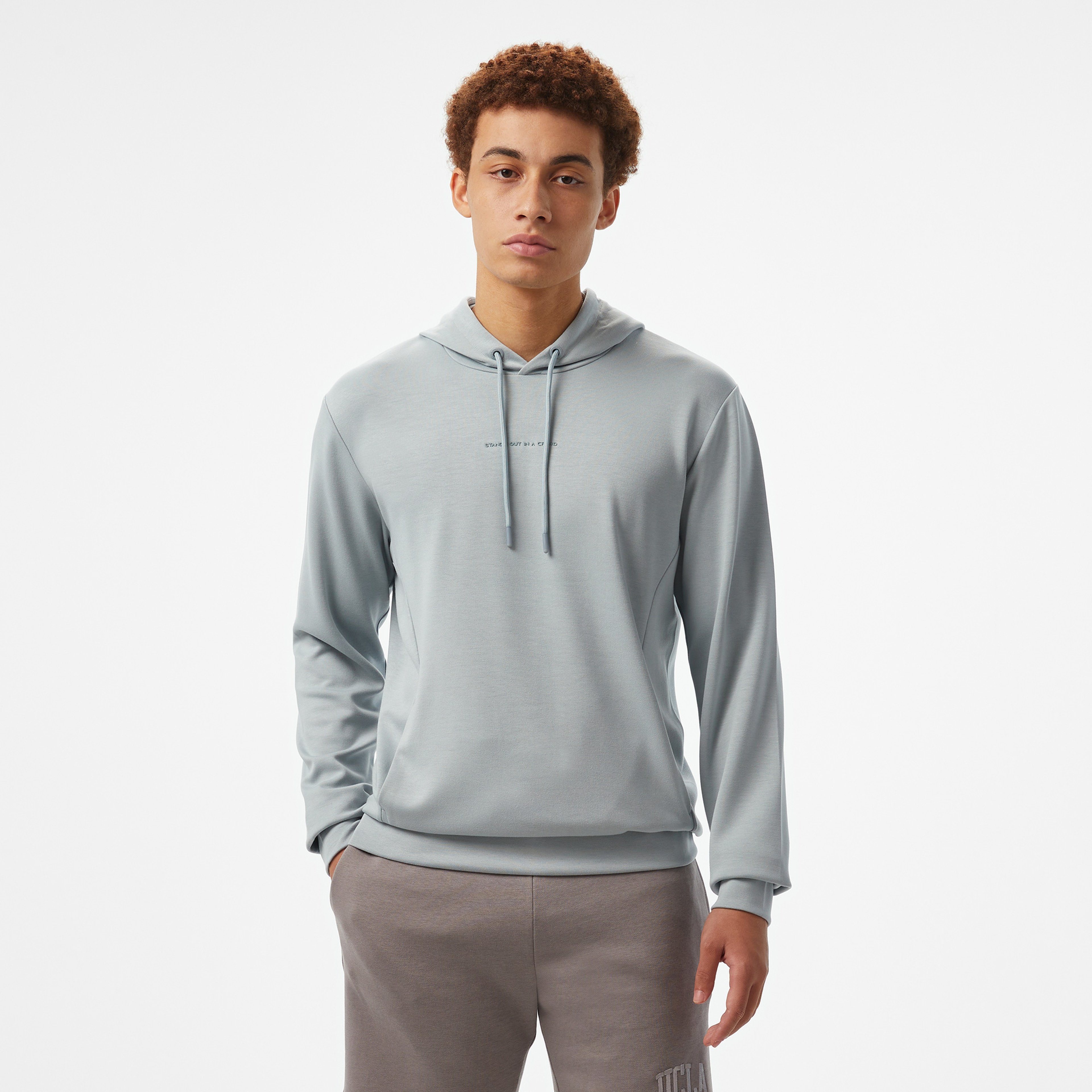 Sportempt Stm319 Erkek Gri Hoodie