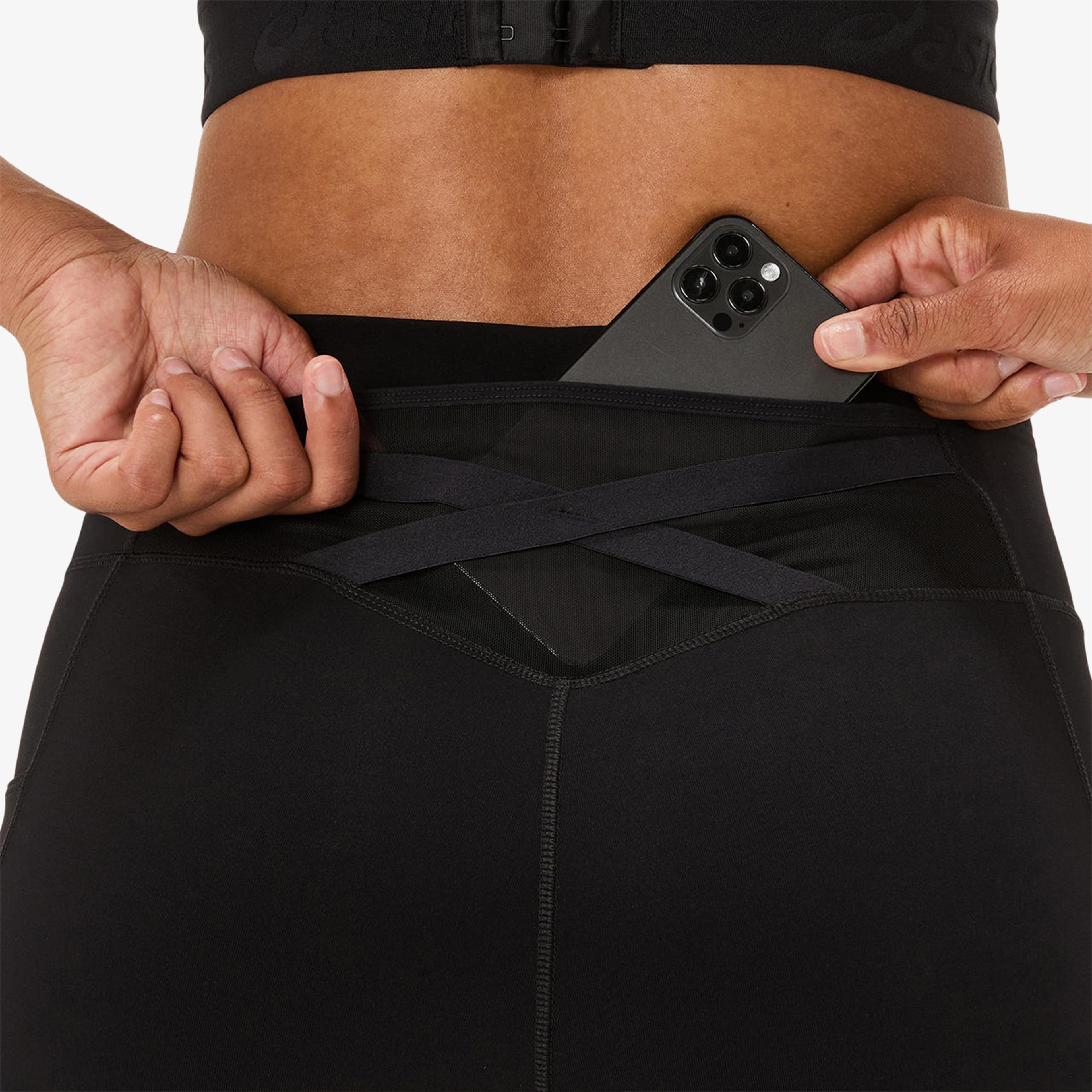 Asics Nagino Run Adjustable Kadın Siyah Koşu Tayt