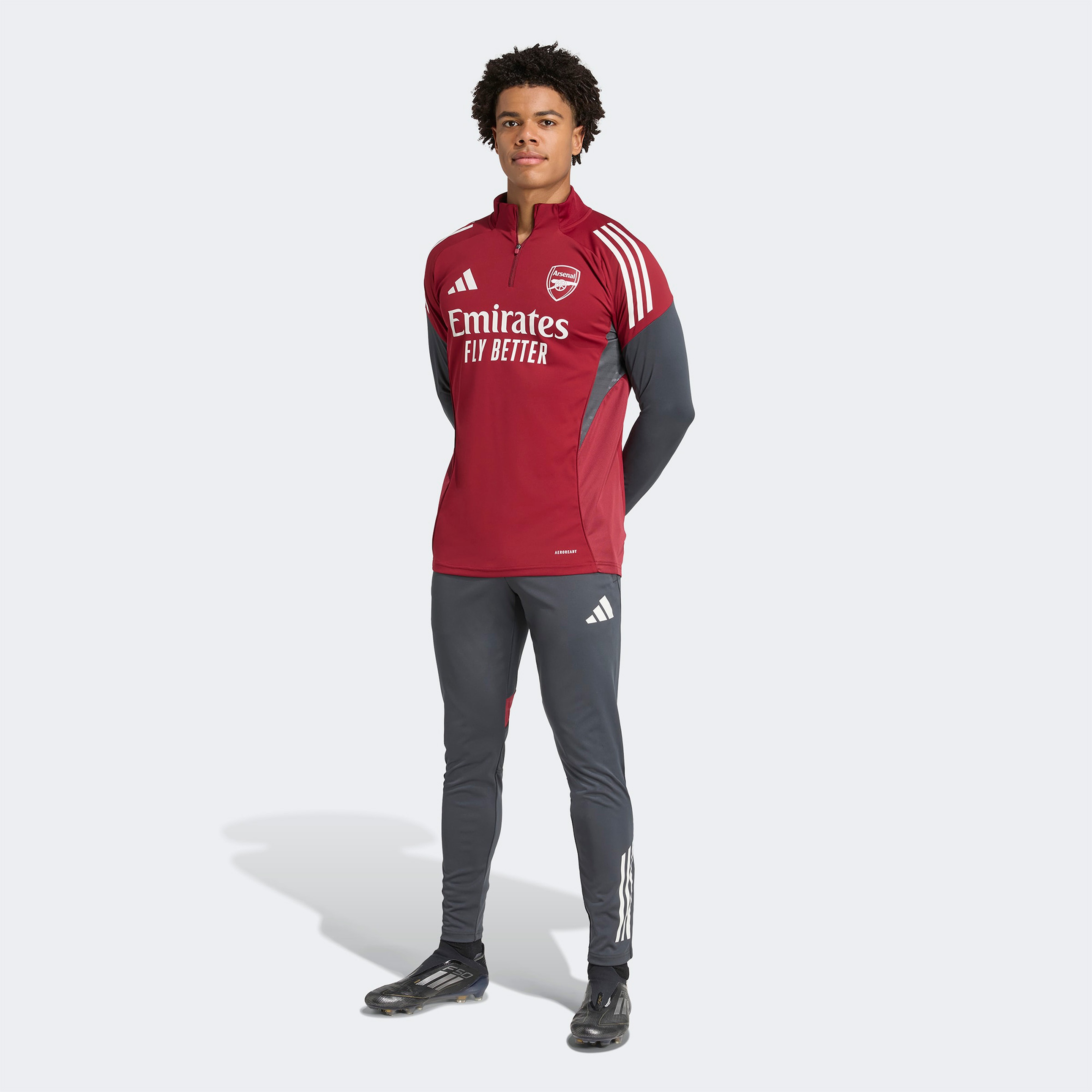 adidas Arsenal Tiro 25 Competition Training Erkek Bordo Futbol Eşofman Üstü