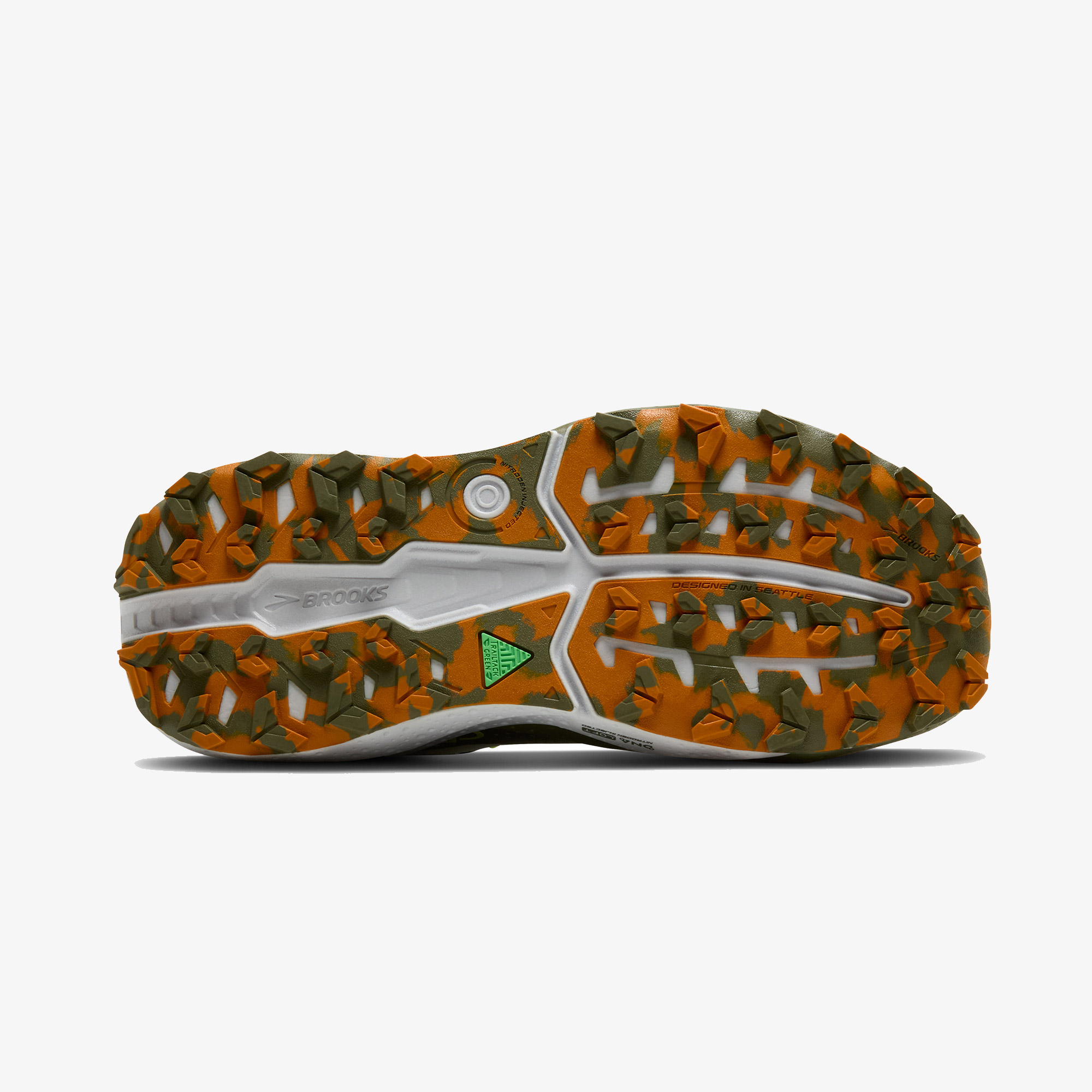 Brooks Caldera 8 Erkek Yeşil Koşu Ayakkabısı