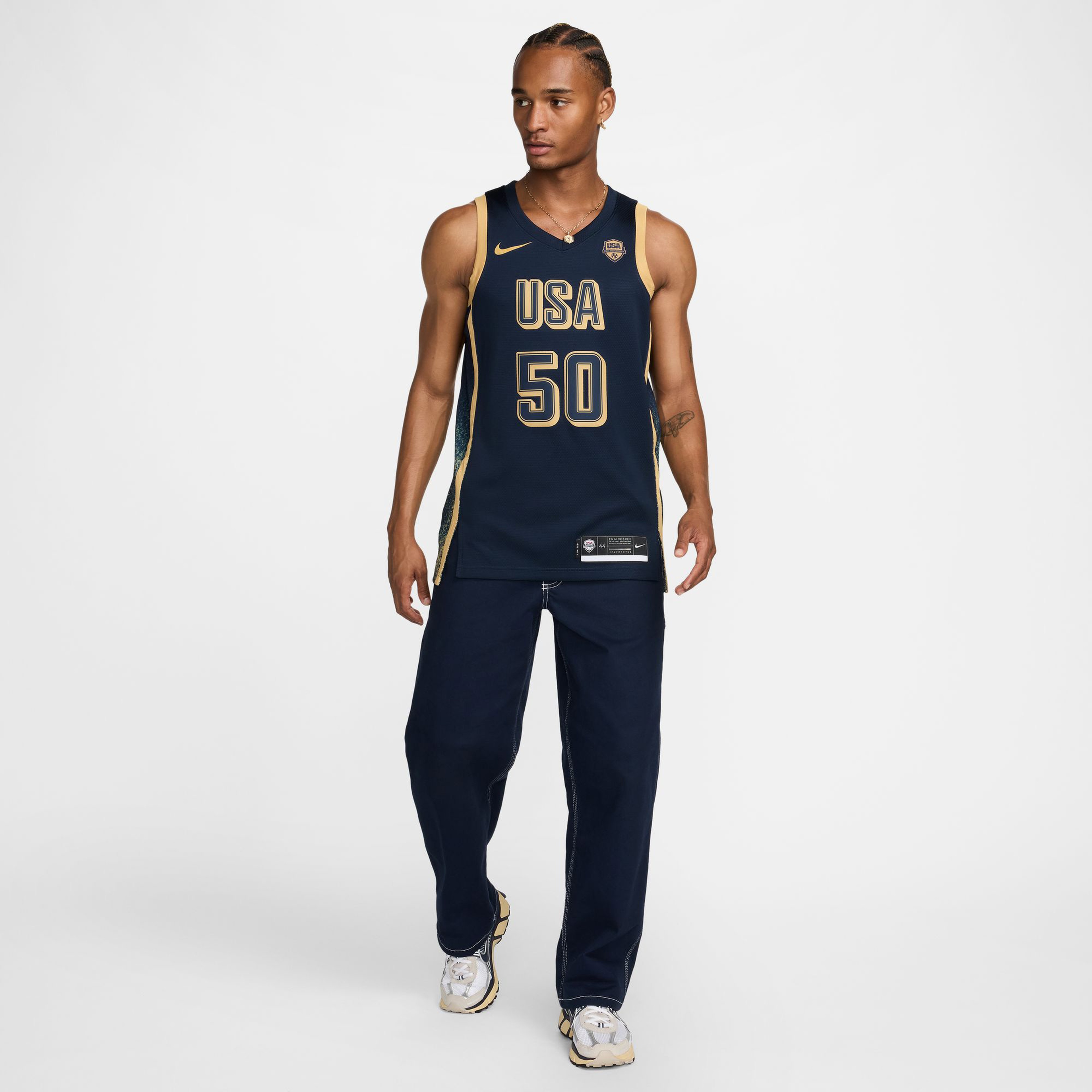 Nike Usab Limited Erkek Lacivert Basketbol Forması