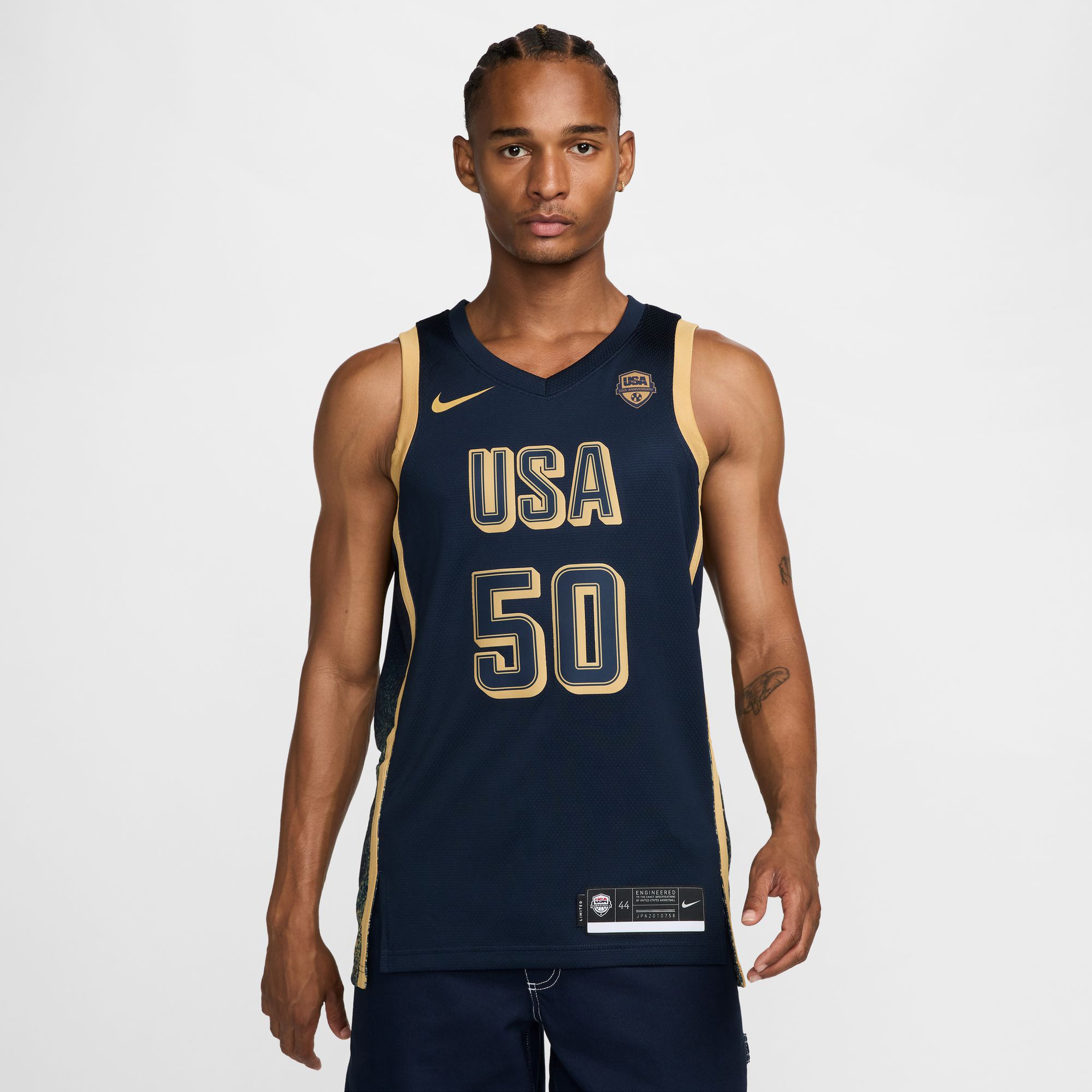 Nike Usab Limited Erkek Lacivert Basketbol Forması