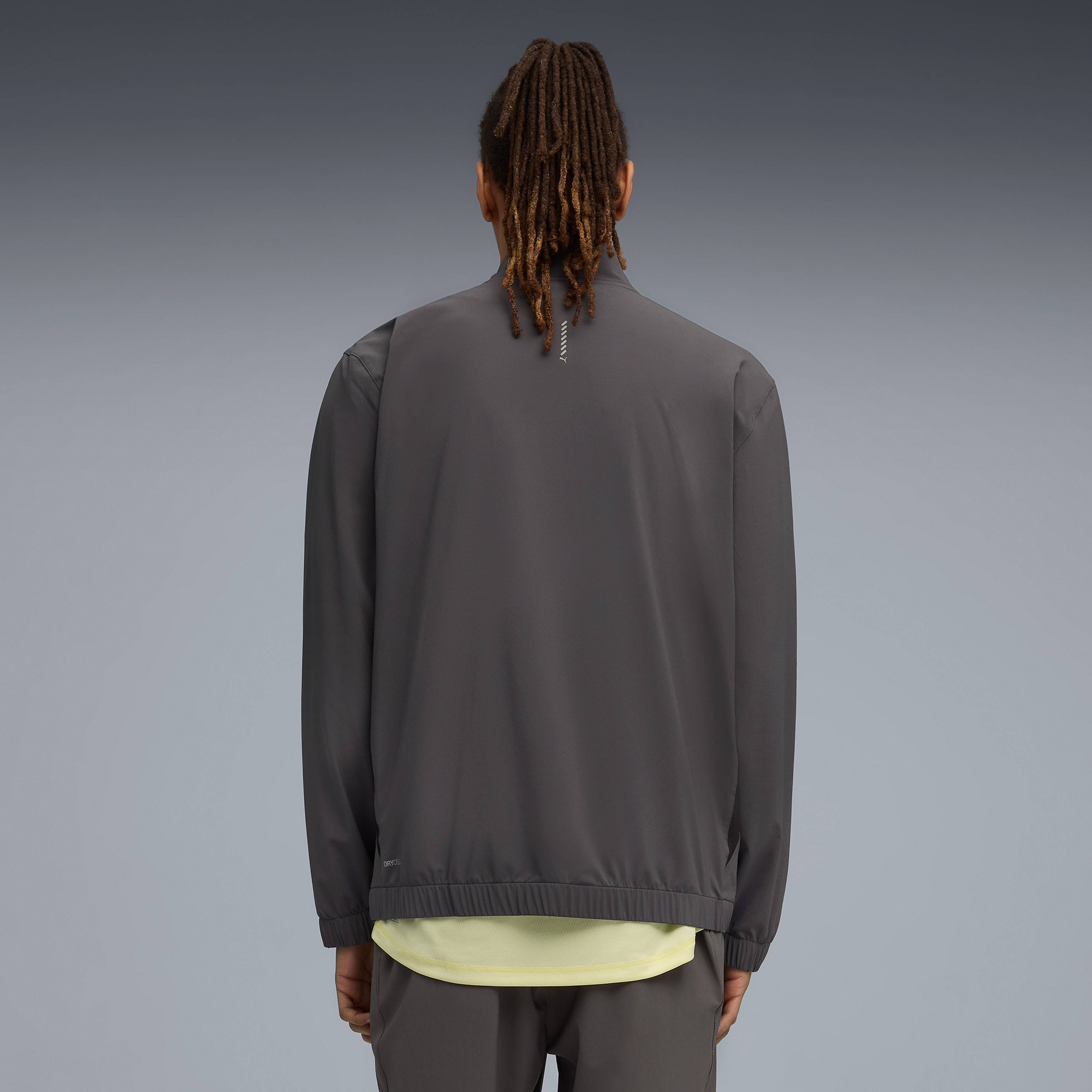 Puma Run Velocity Woven Erkek Gri Koşu Ceketi