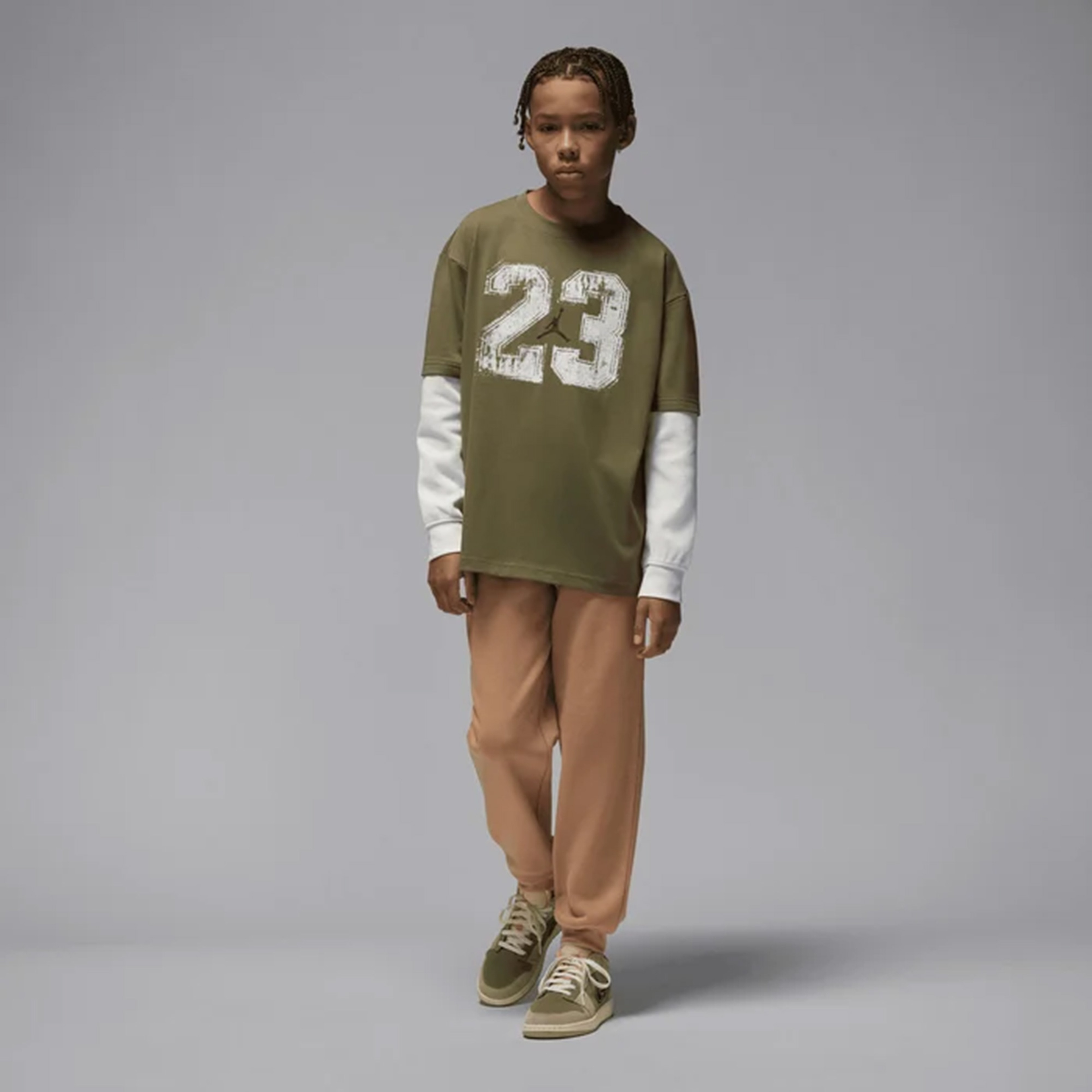 Jordan Jdb Mvp 23 2Fer Çocuk Yeşil Sweatshirt