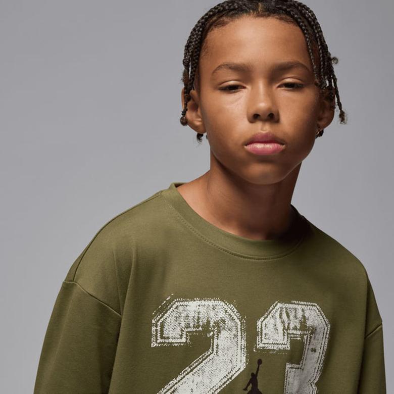 Jordan Jdb Mvp 23 2Fer   Çocuk Yeşil Sweatshirt