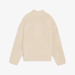 Puma Essential Elevated Half-Zip Crew Kadın Beyaz Sweatshirt