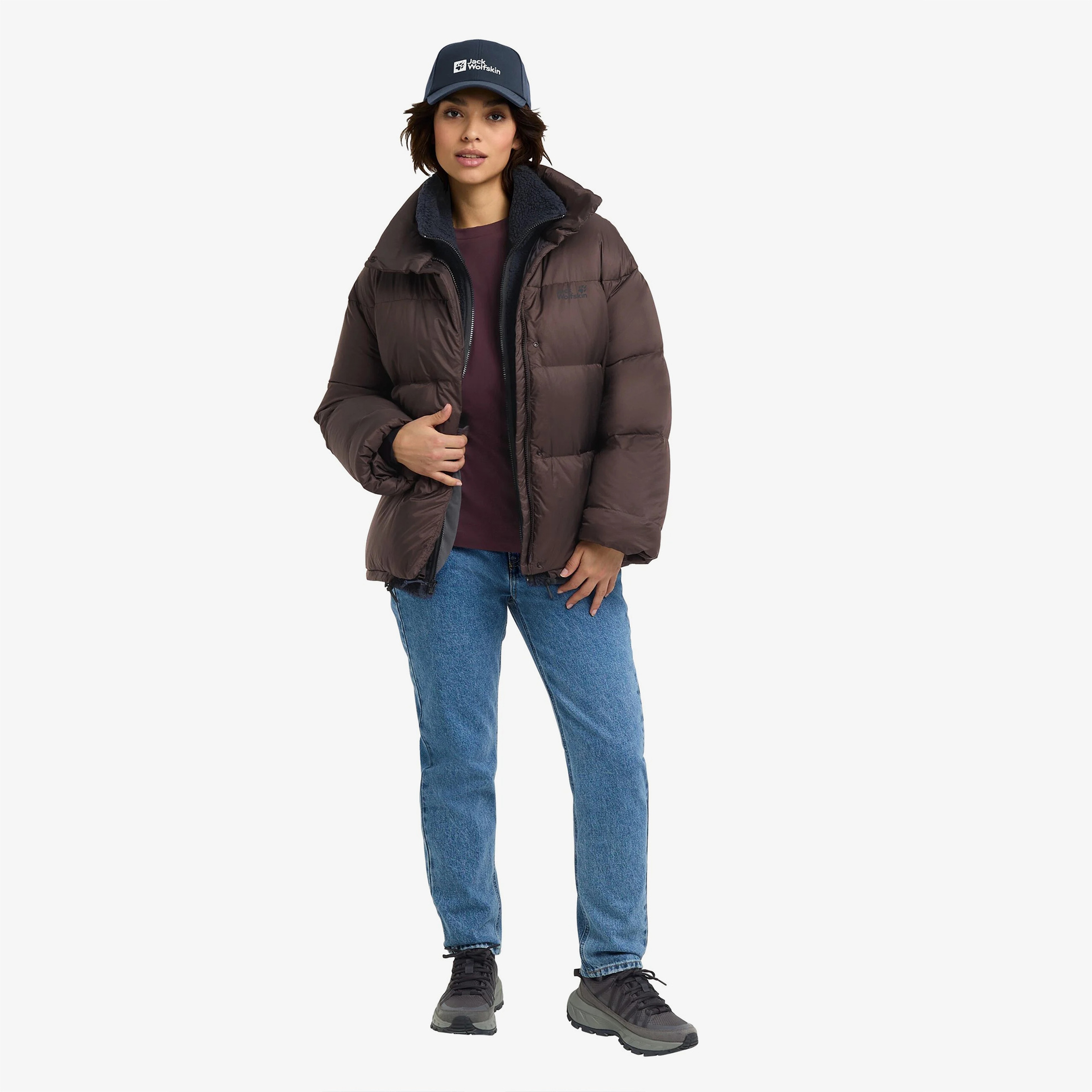 Jack Wolfskin Icy Hill Kadın Bordo Mont