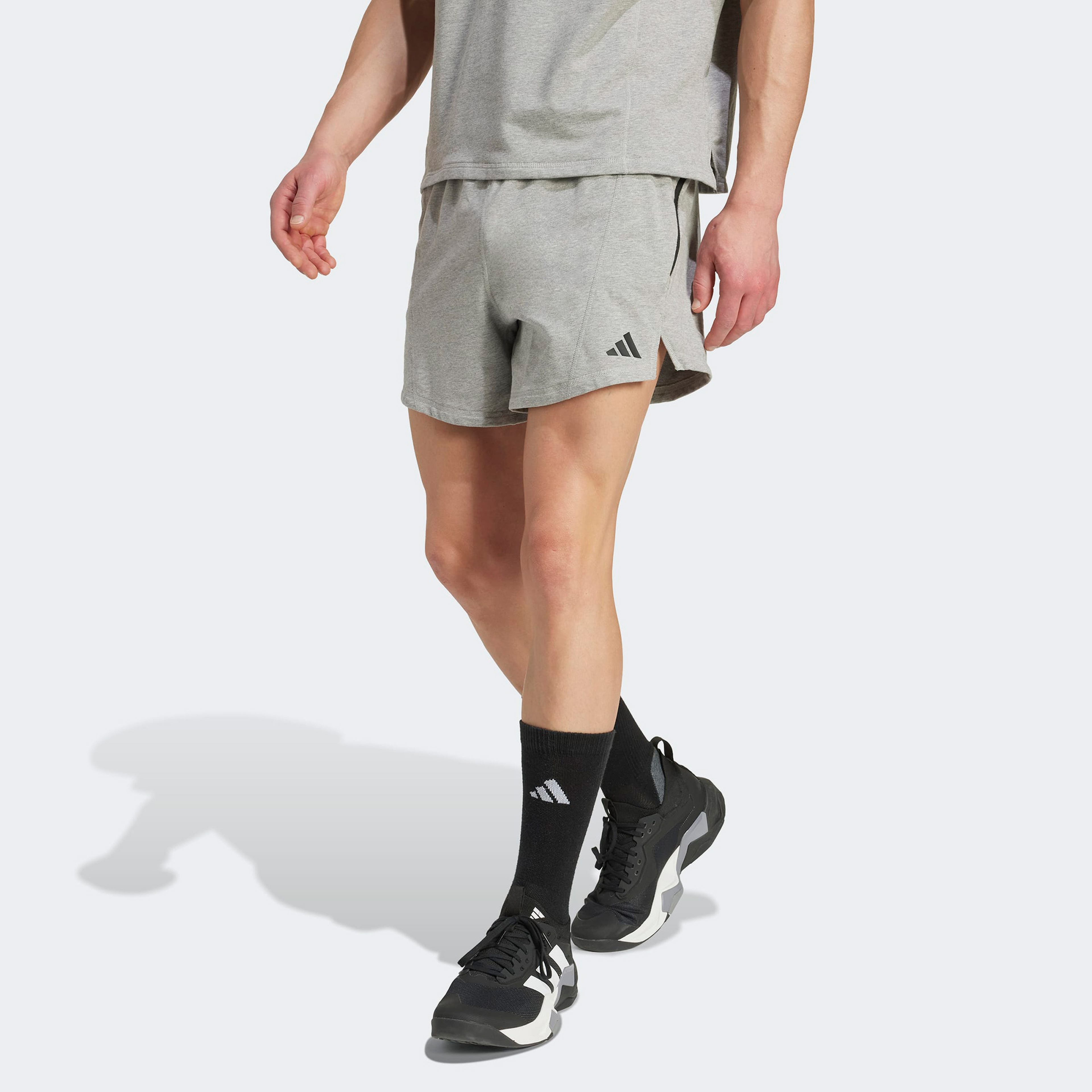 adidas D4T X Erkek Gri Antrenman Şortu