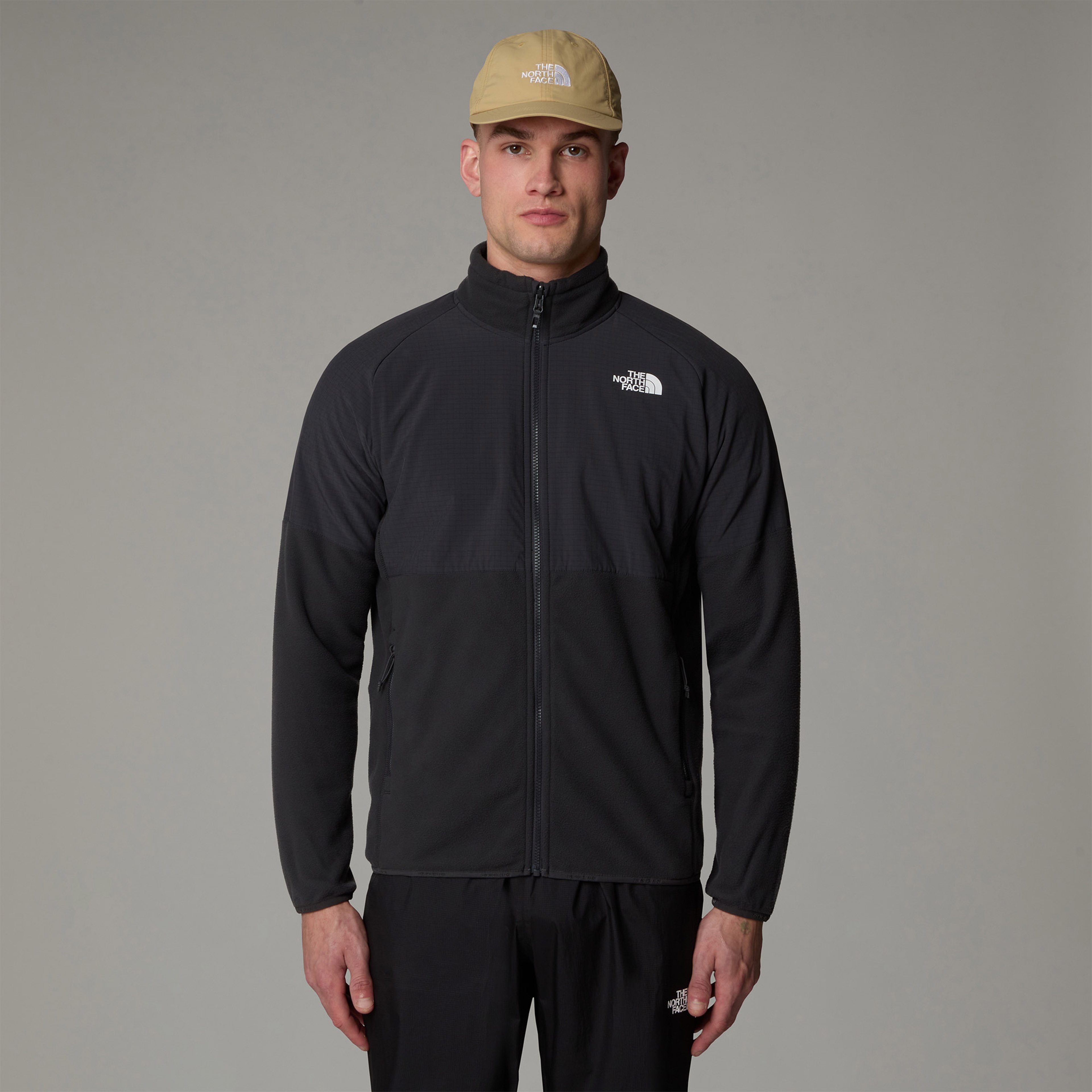 The North Face Glacier Heavyweight Full Zip Erkek Gri Outdoor Polar