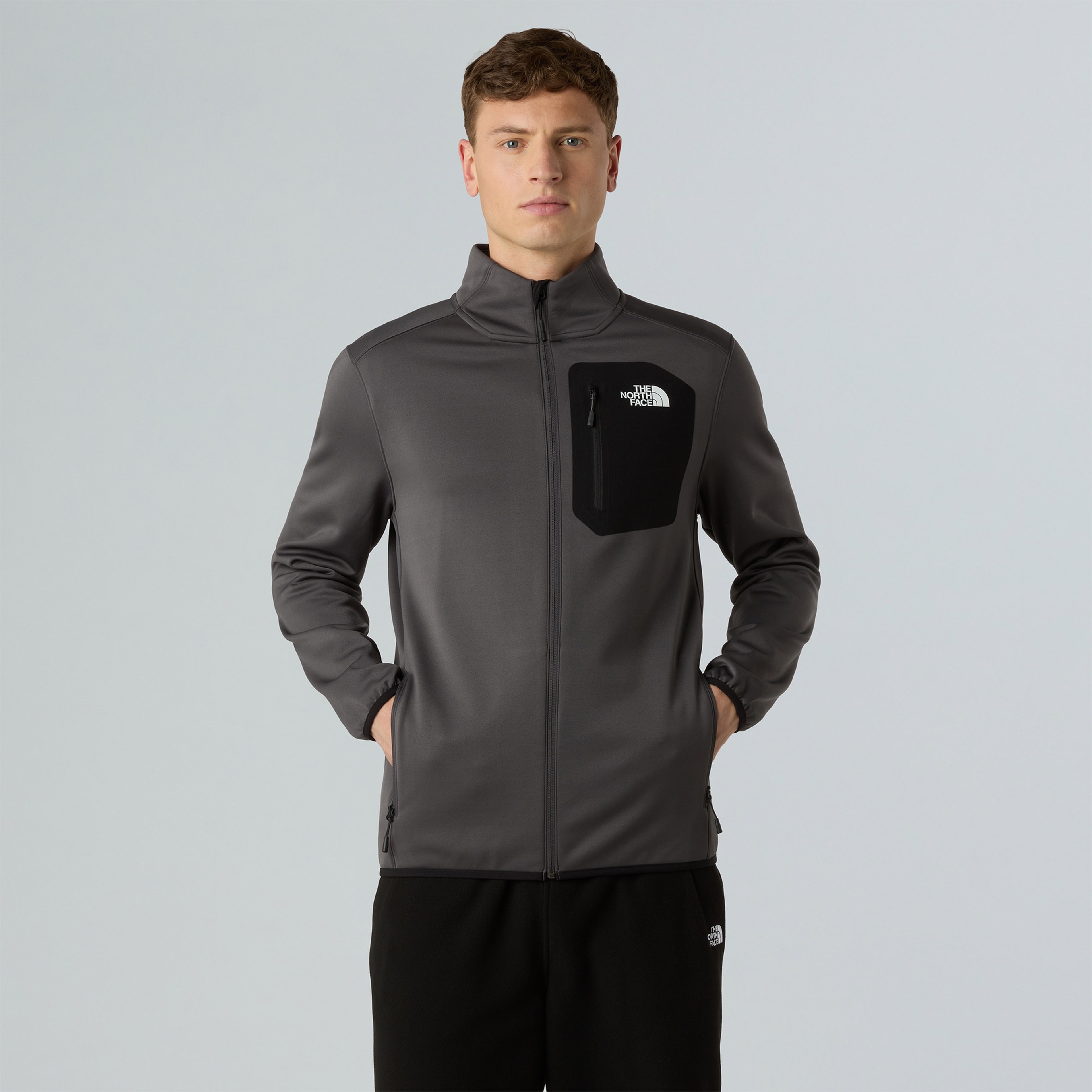 The North Face Crest Fz Erkek Gri Outdoor Polar