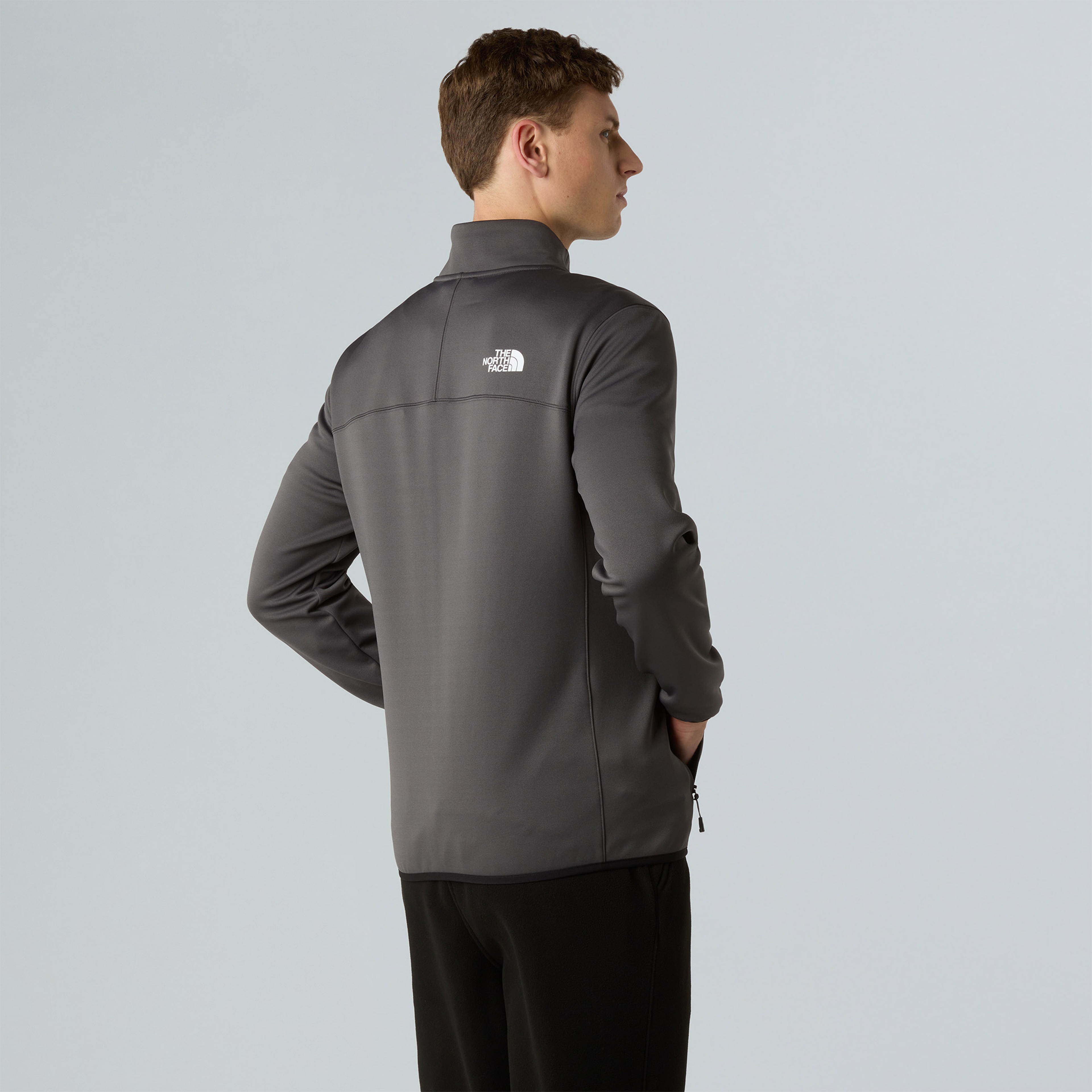 The North Face Crest Fz Erkek Gri Outdoor Polar