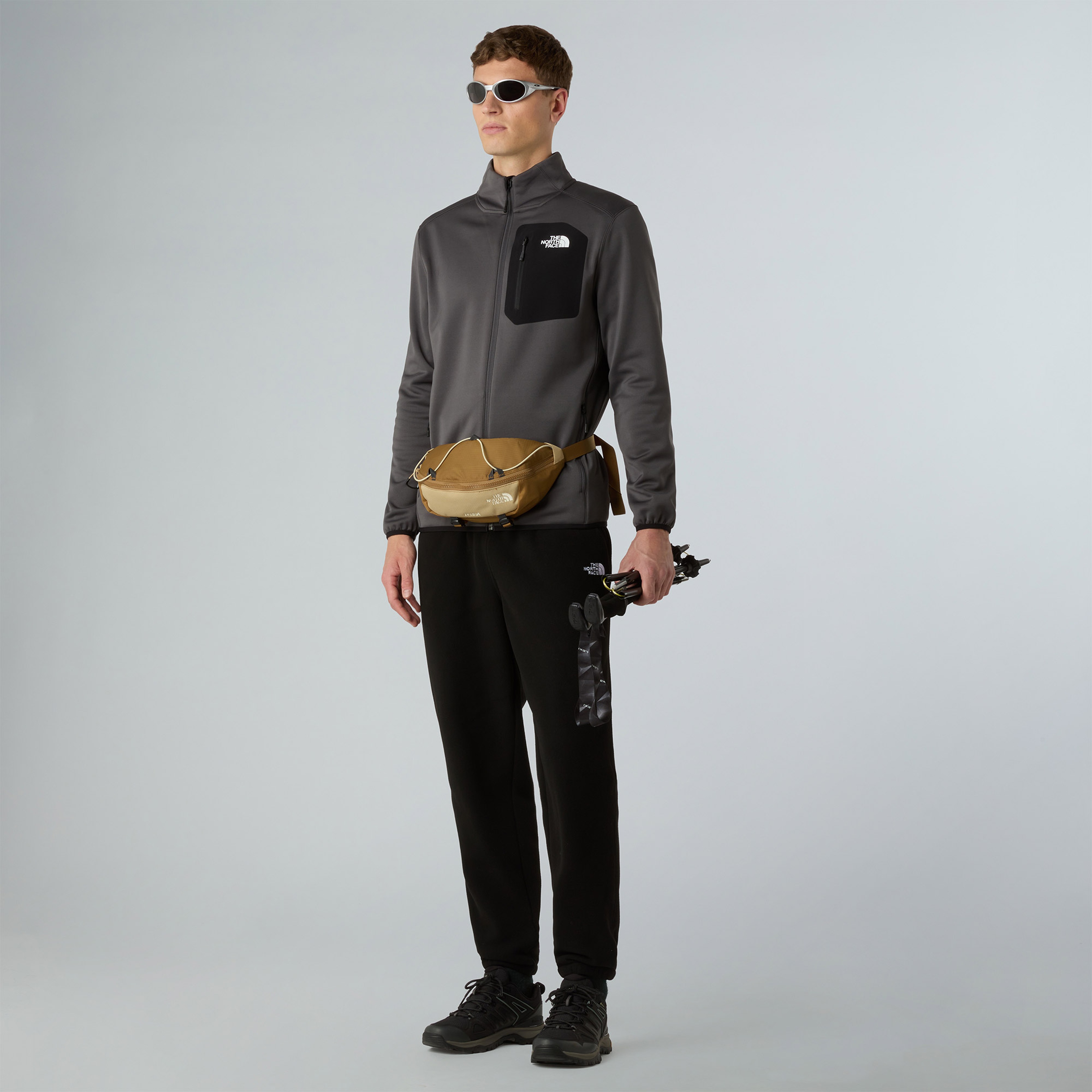 The North Face Crest Fz Erkek Gri Outdoor Polar