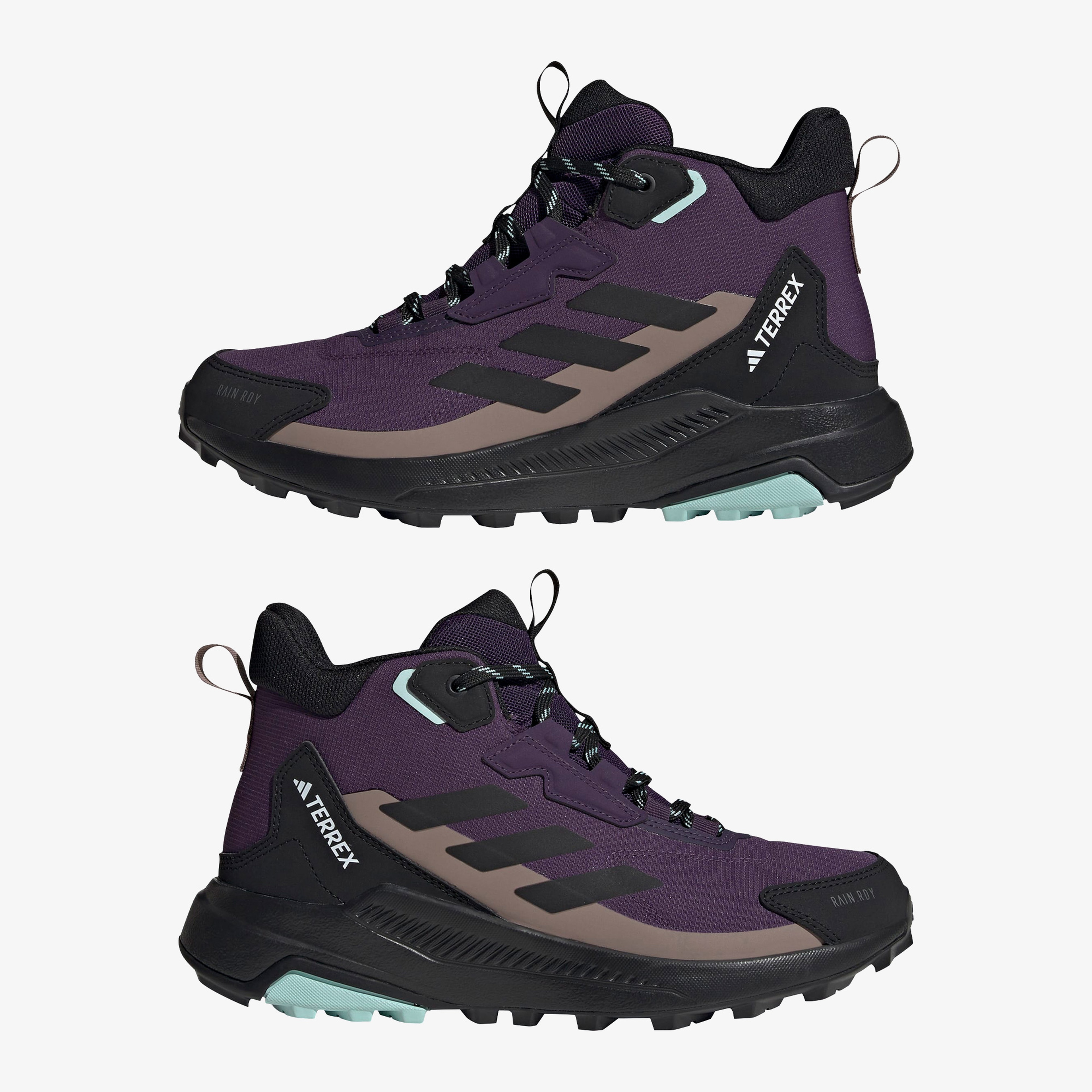 adidas Terrex Anylander Mid Rain.Rdy Kadın Mor Yürüyüş Ayakkabısı