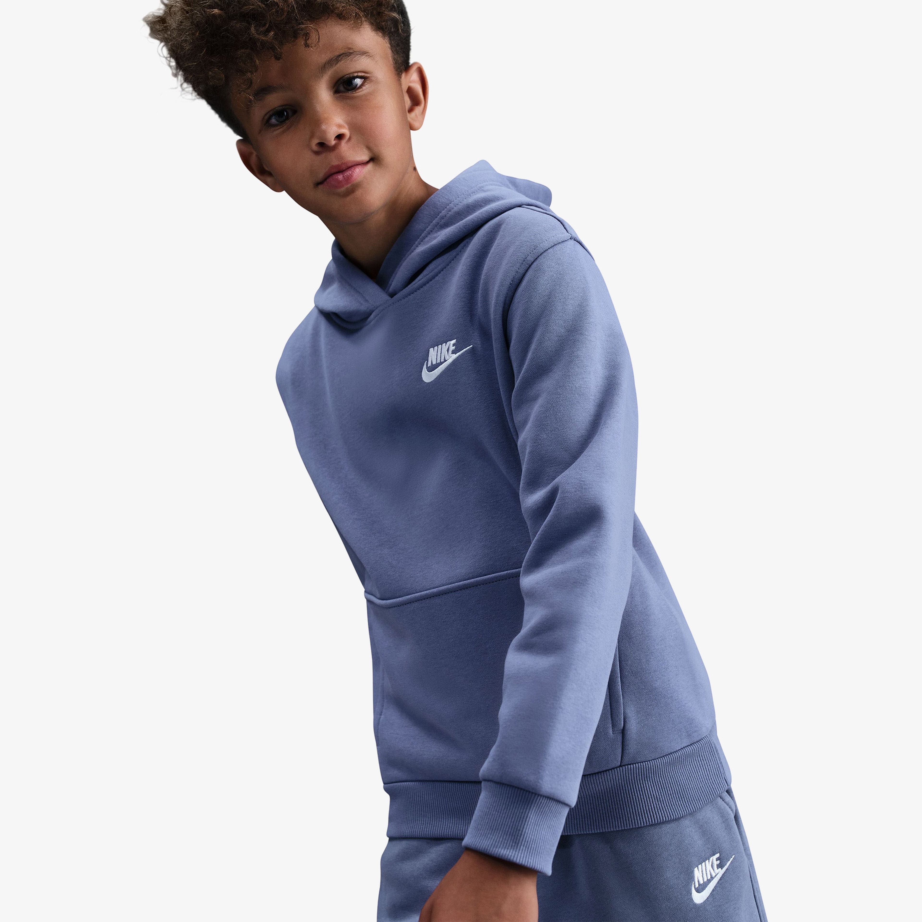 Nike Sportswear Club Fleece Çocuk Mavi Sweatshirt