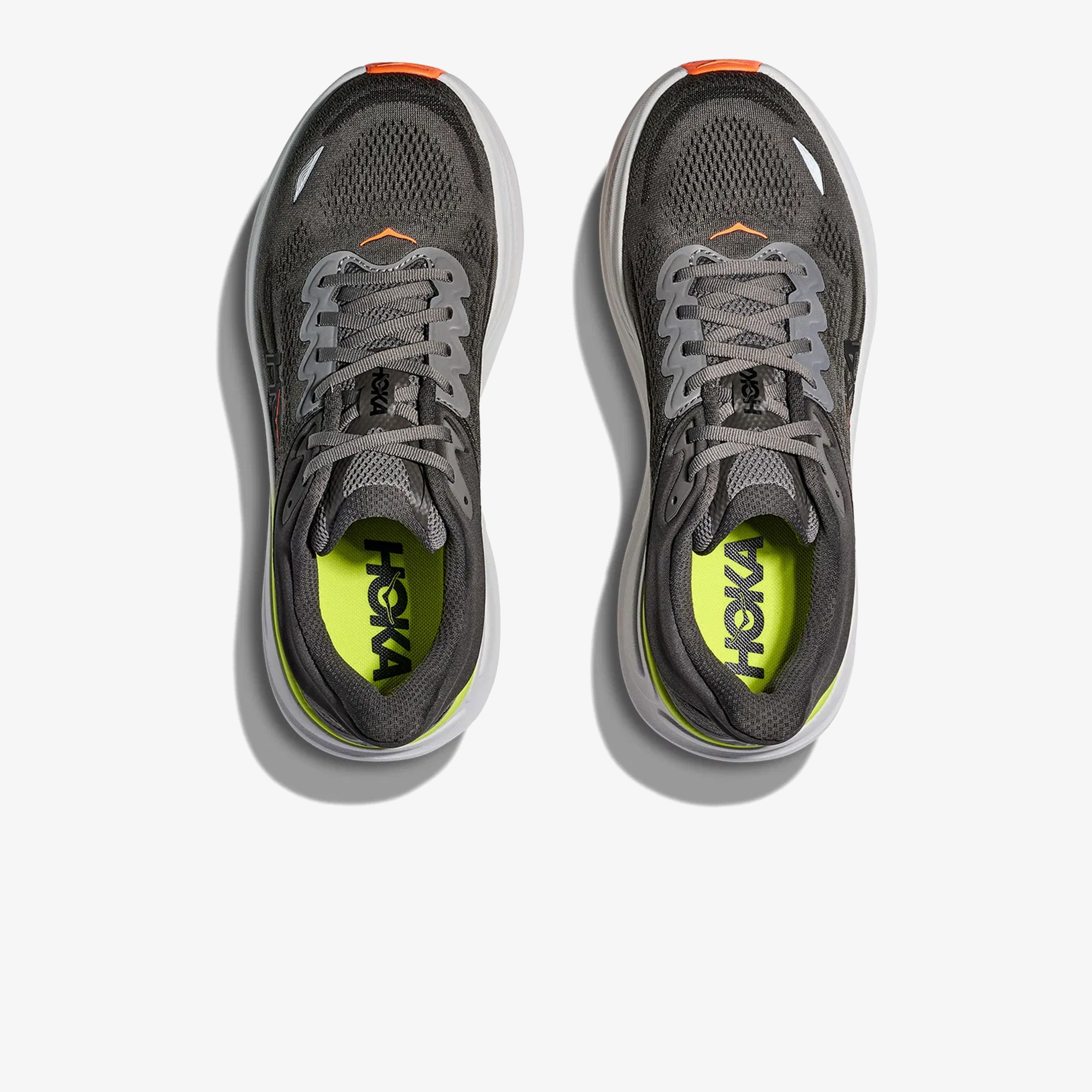 Hoka Bondi 9 Erkek Gri Koşu Ayakkabısı