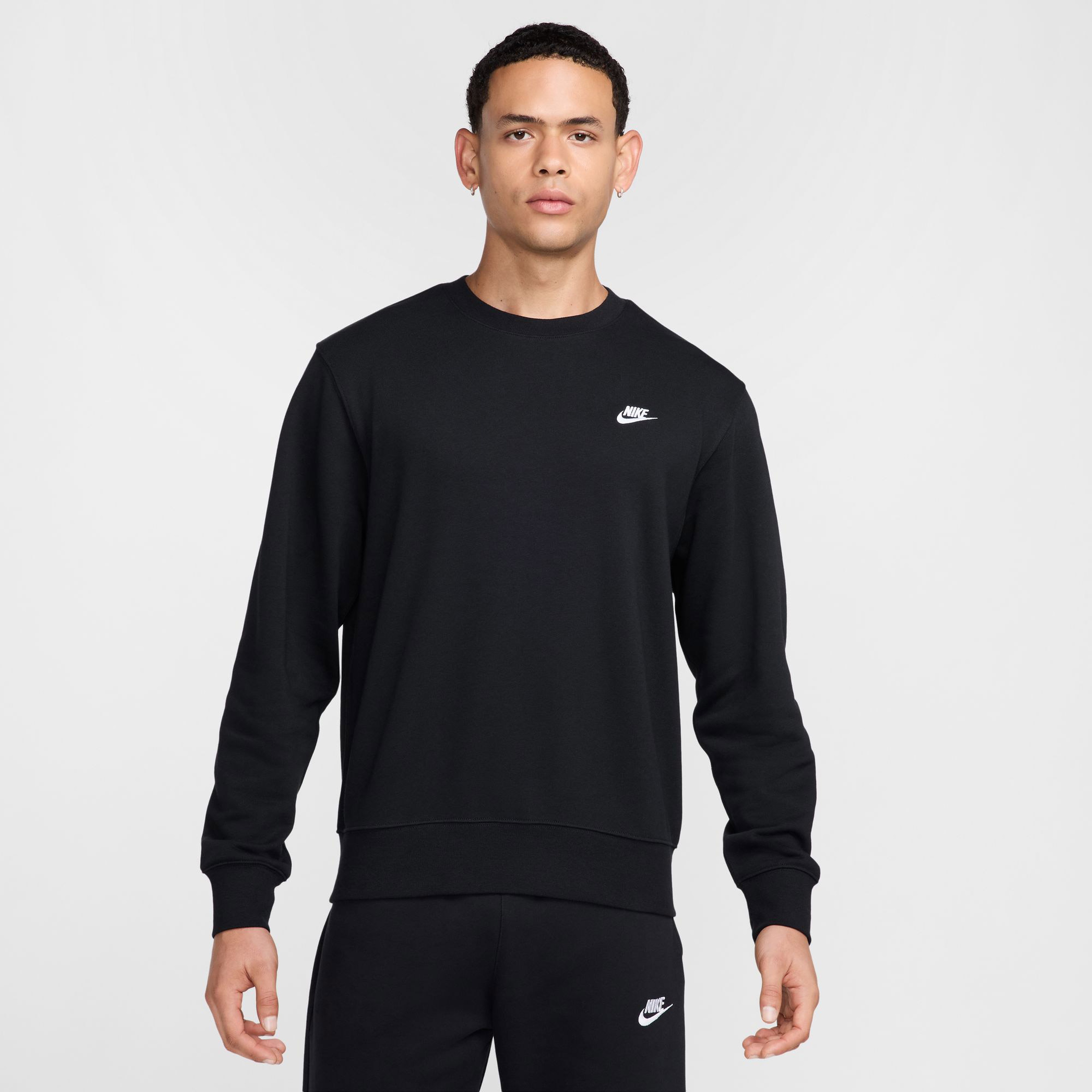 Nike Club Erkek Siyah Sweatshirt