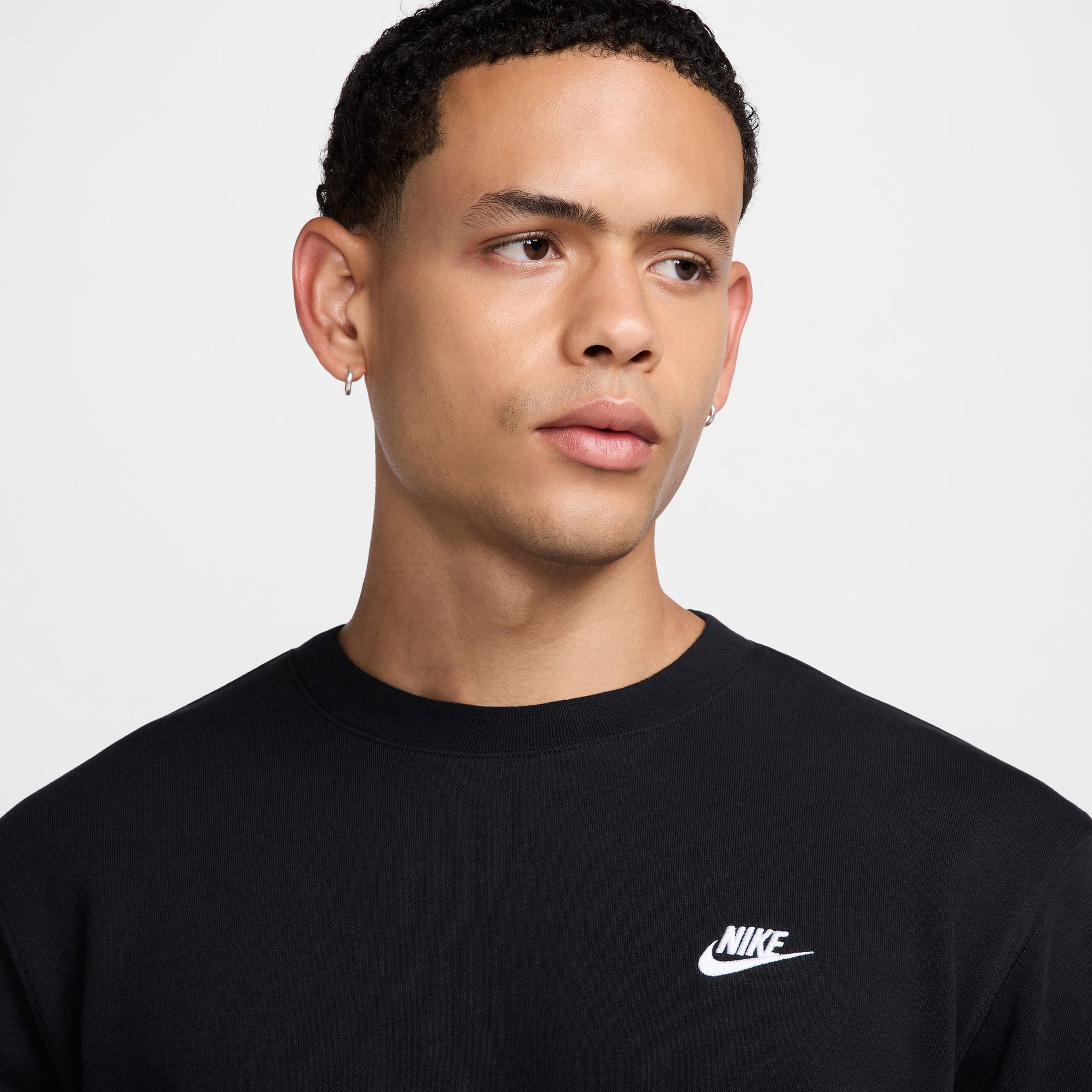Nike Club Erkek Siyah Sweatshirt