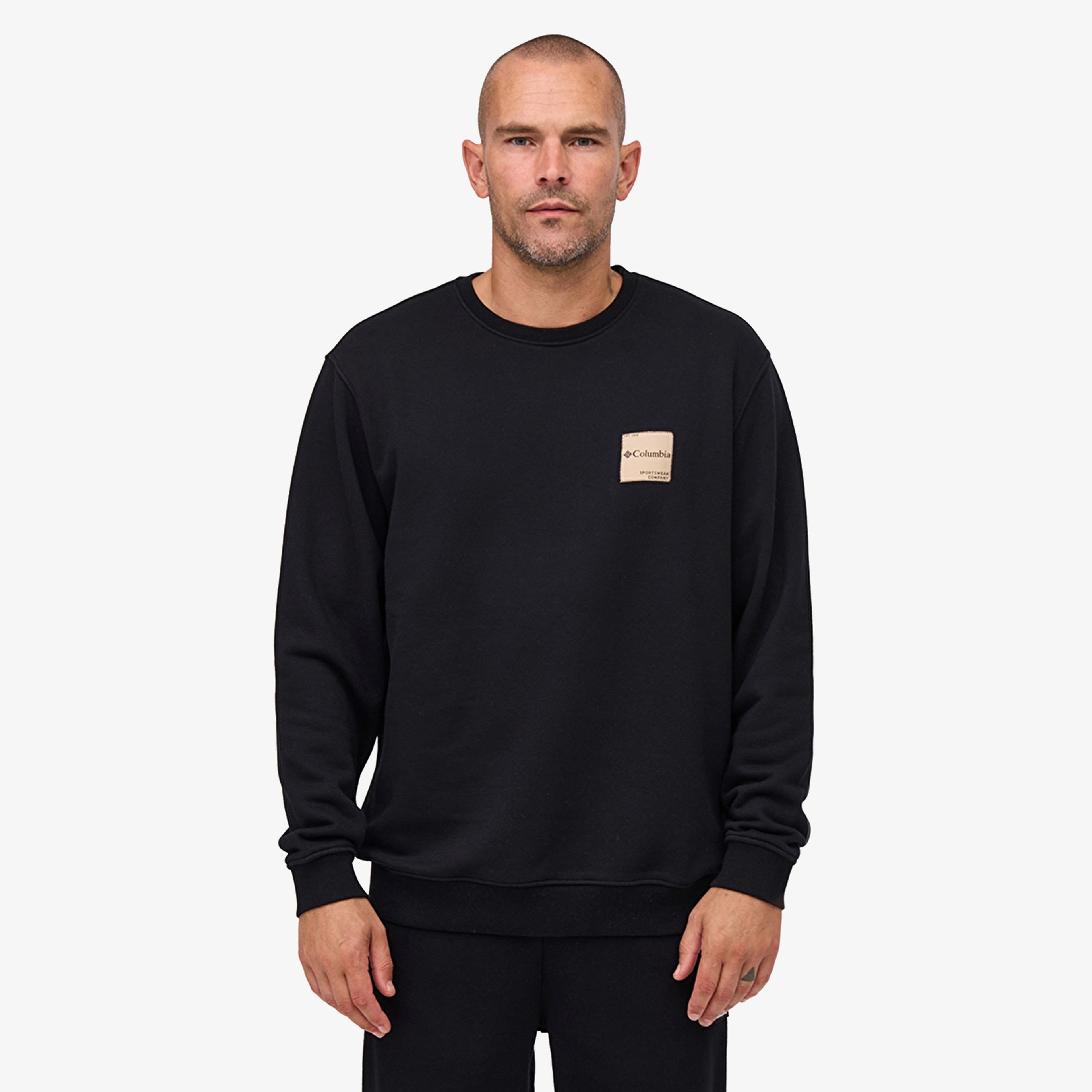 Columbia Cs0450 Csc Boxy Brand Crew Erkek Siyah Sweatshirt