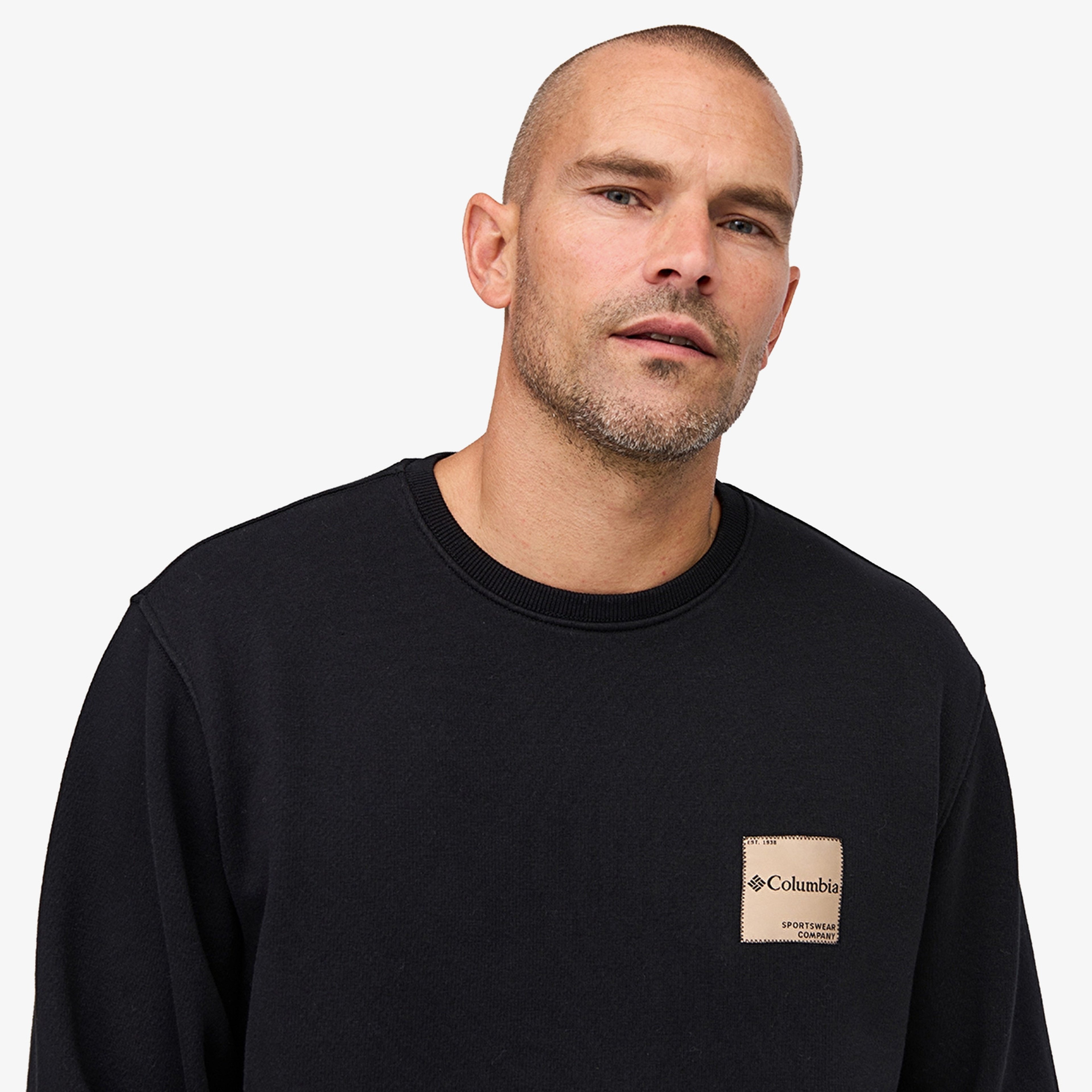 Columbia Cs0450 Csc Boxy Brand Crew Erkek Siyah Sweatshirt