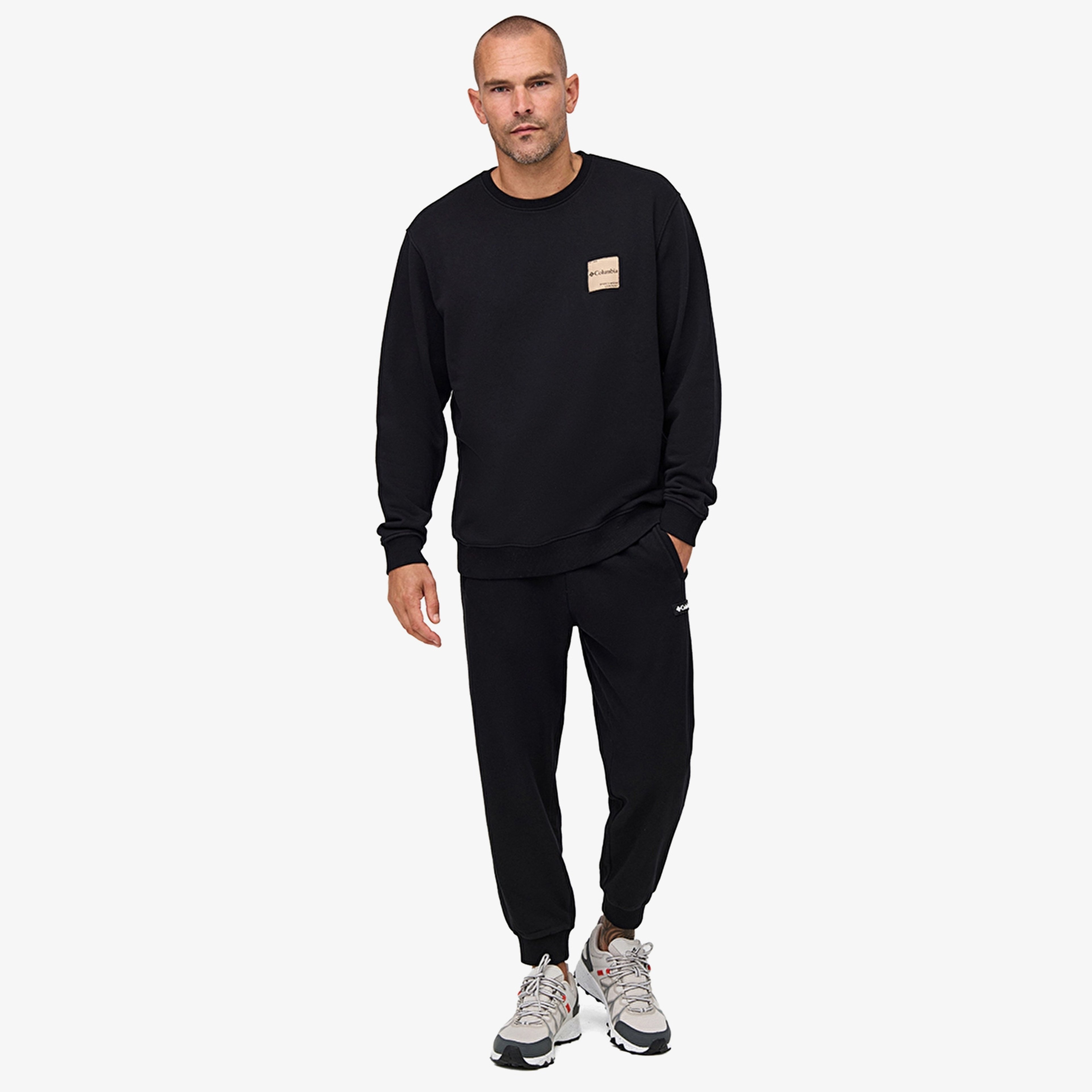 Columbia Cs0450 Csc Boxy Brand Crew Erkek Siyah Sweatshirt