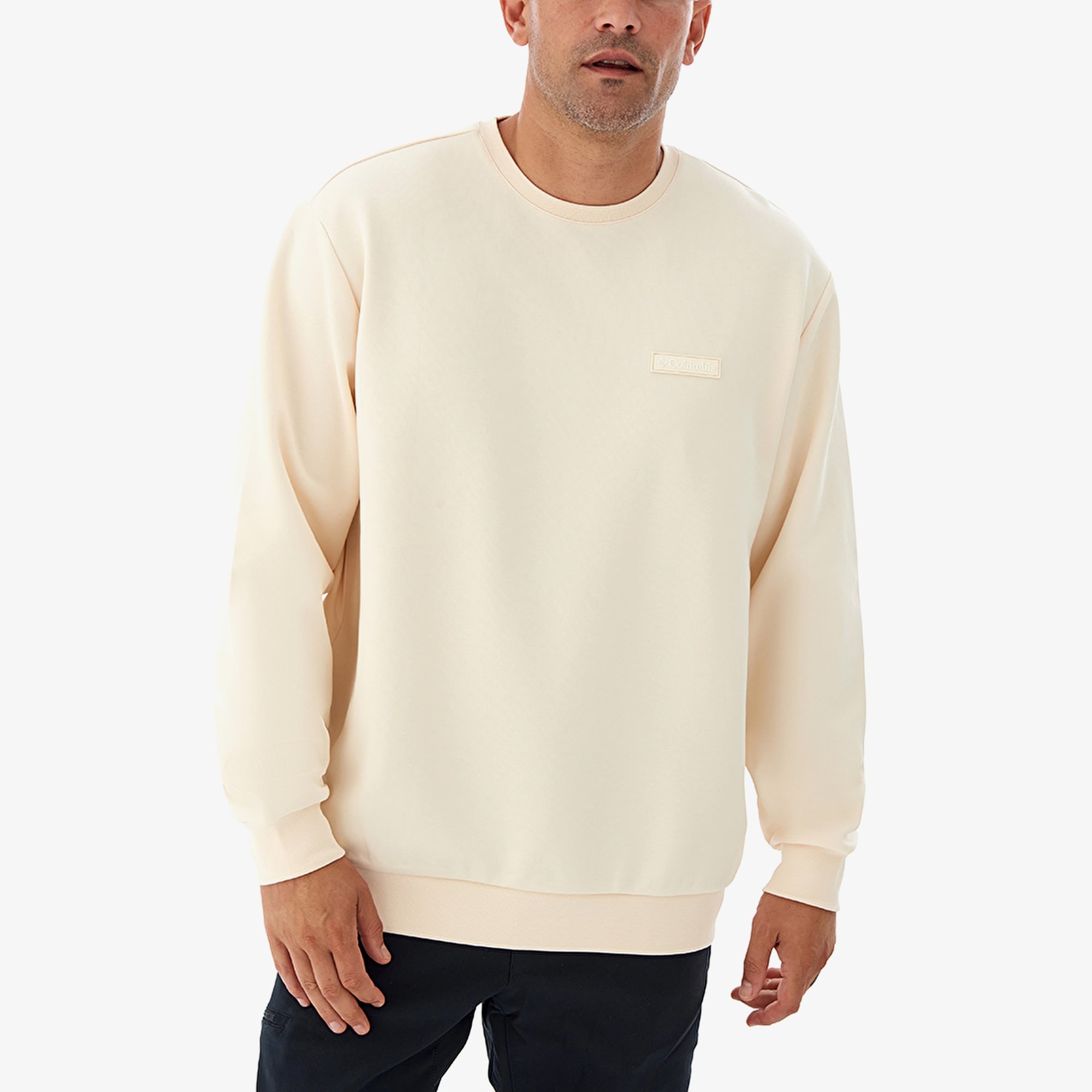 Columbia Cs0382 Csc Gem Label Crewneck Erkek Krem Sweatshirt