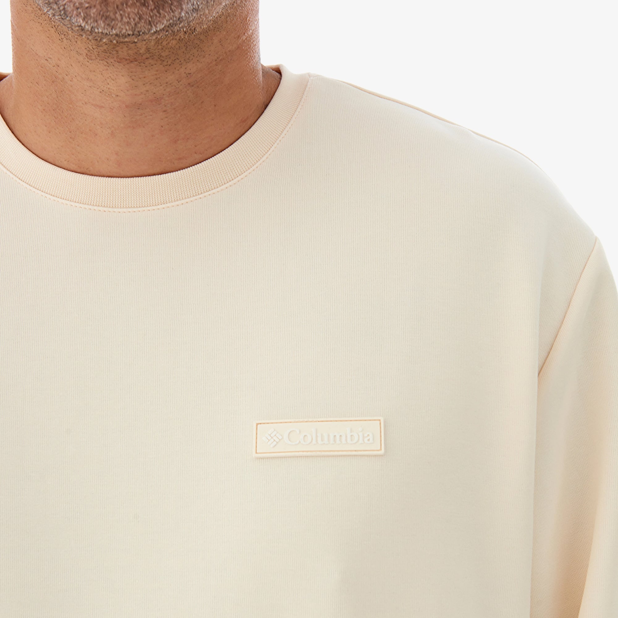 Columbia Cs0382 Csc Gem Label Crewneck Erkek Krem Sweatshirt