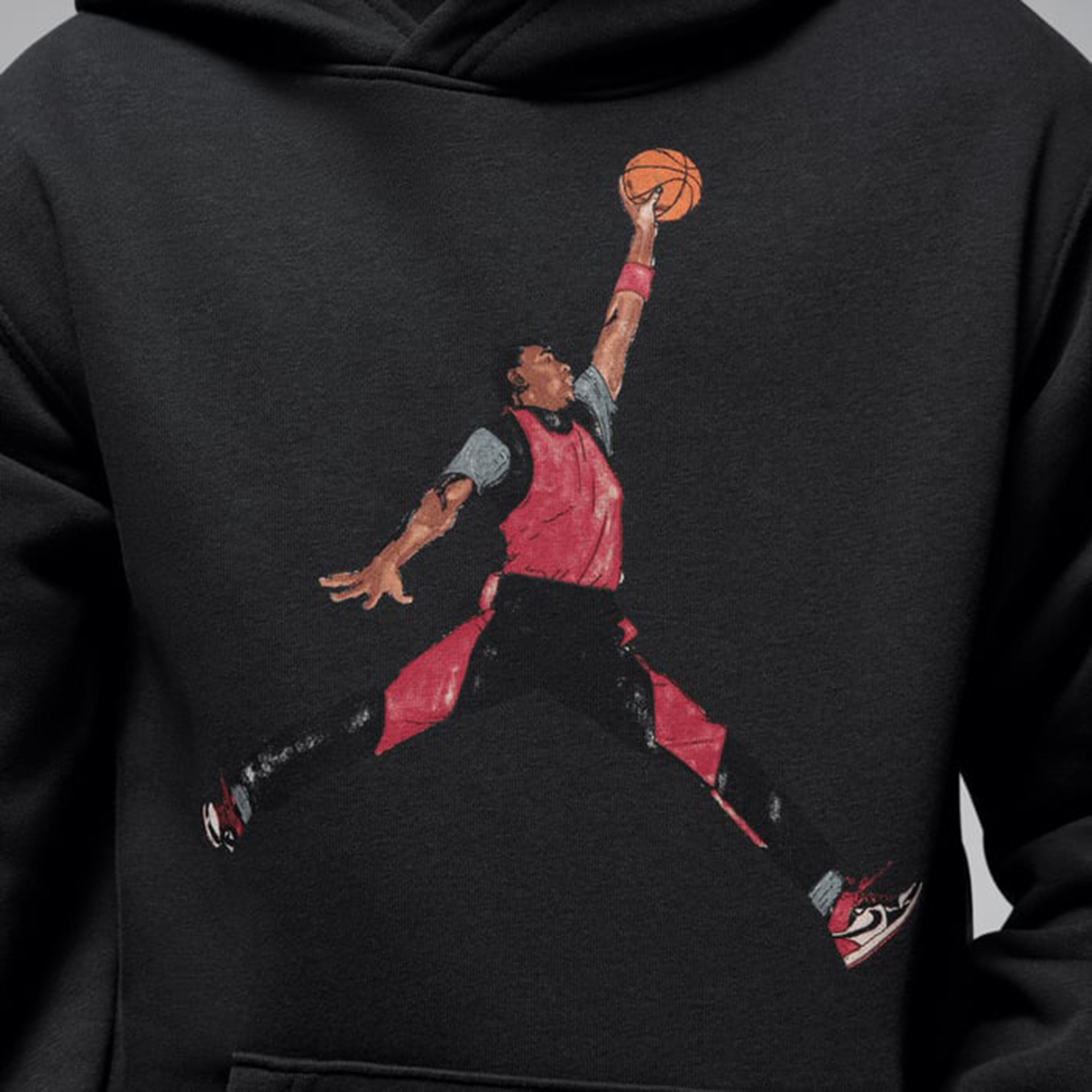 Jordan Jdb Jordan Sketch Po Çocuk Gri Sweatshirt