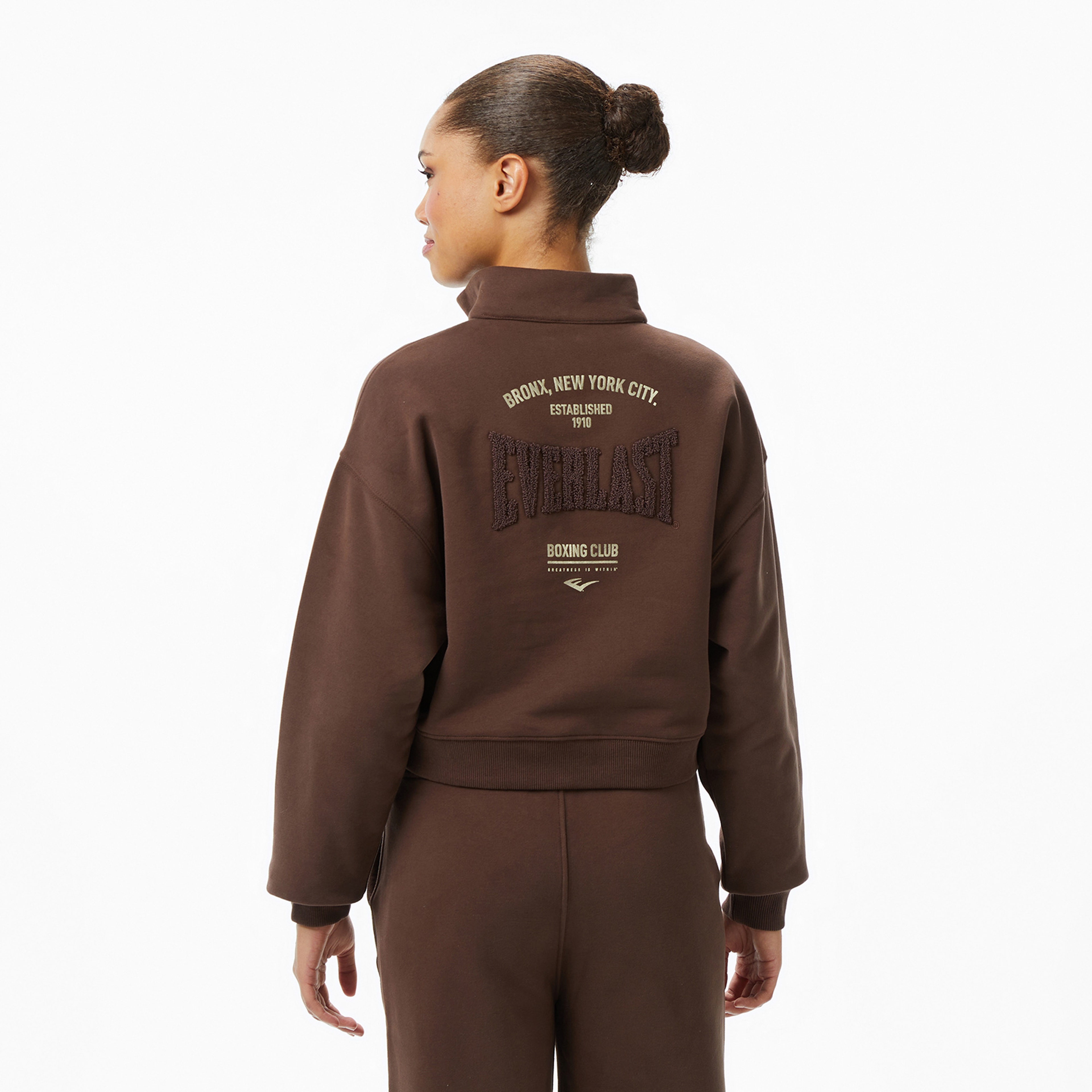 Everlast Bronx NYC Kadın Kahverengi Sweatshirt
