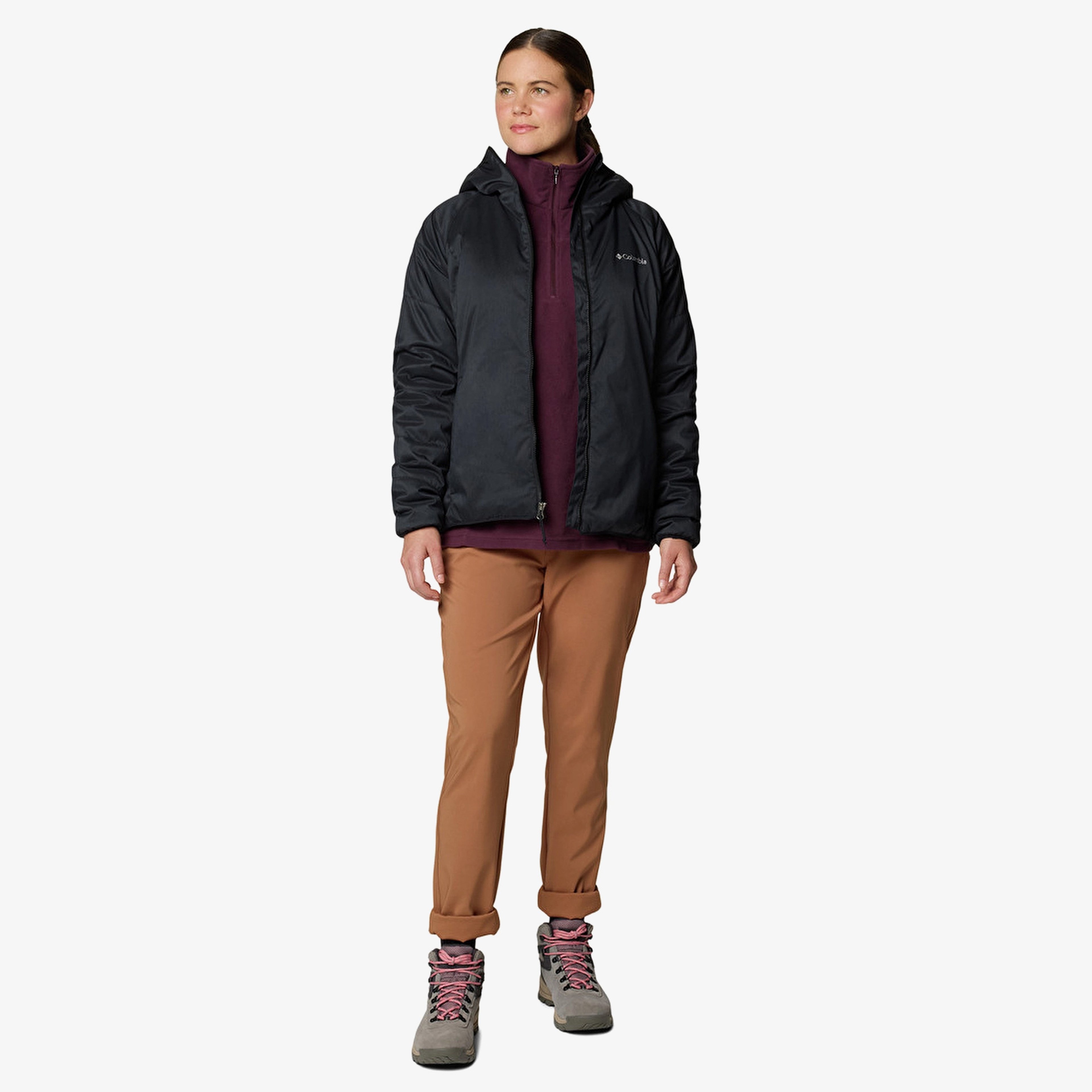 Columbia Kruser Ridge III Plush Softshell Kadın Siyah Outdoor Ceket