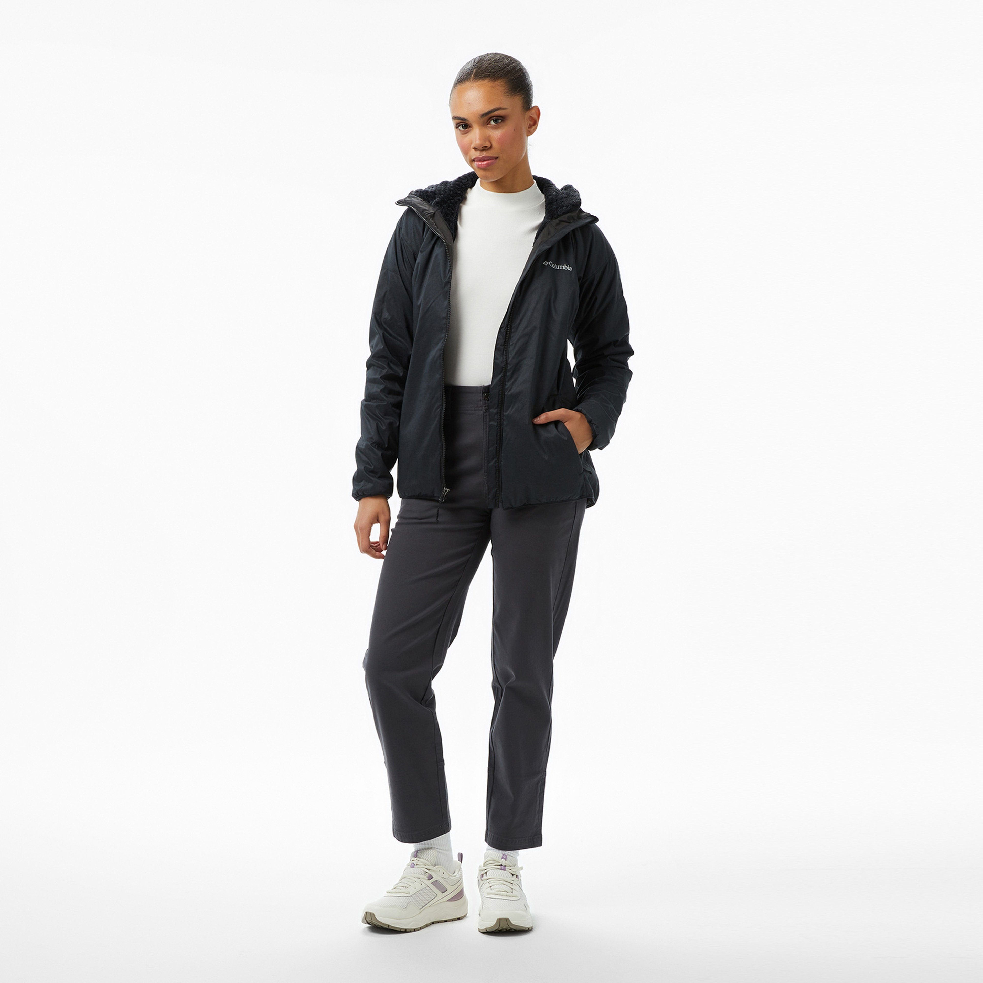 Columbia Kruser Ridge III Plush Softshell Kadın Siyah Outdoor Ceket