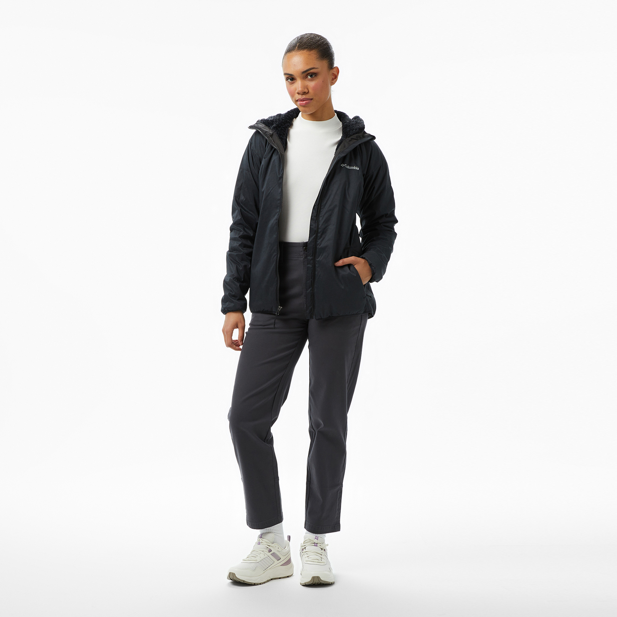 Columbia Kruser Ridge III Plush Softshell Kadın Siyah Outdoor Ceket