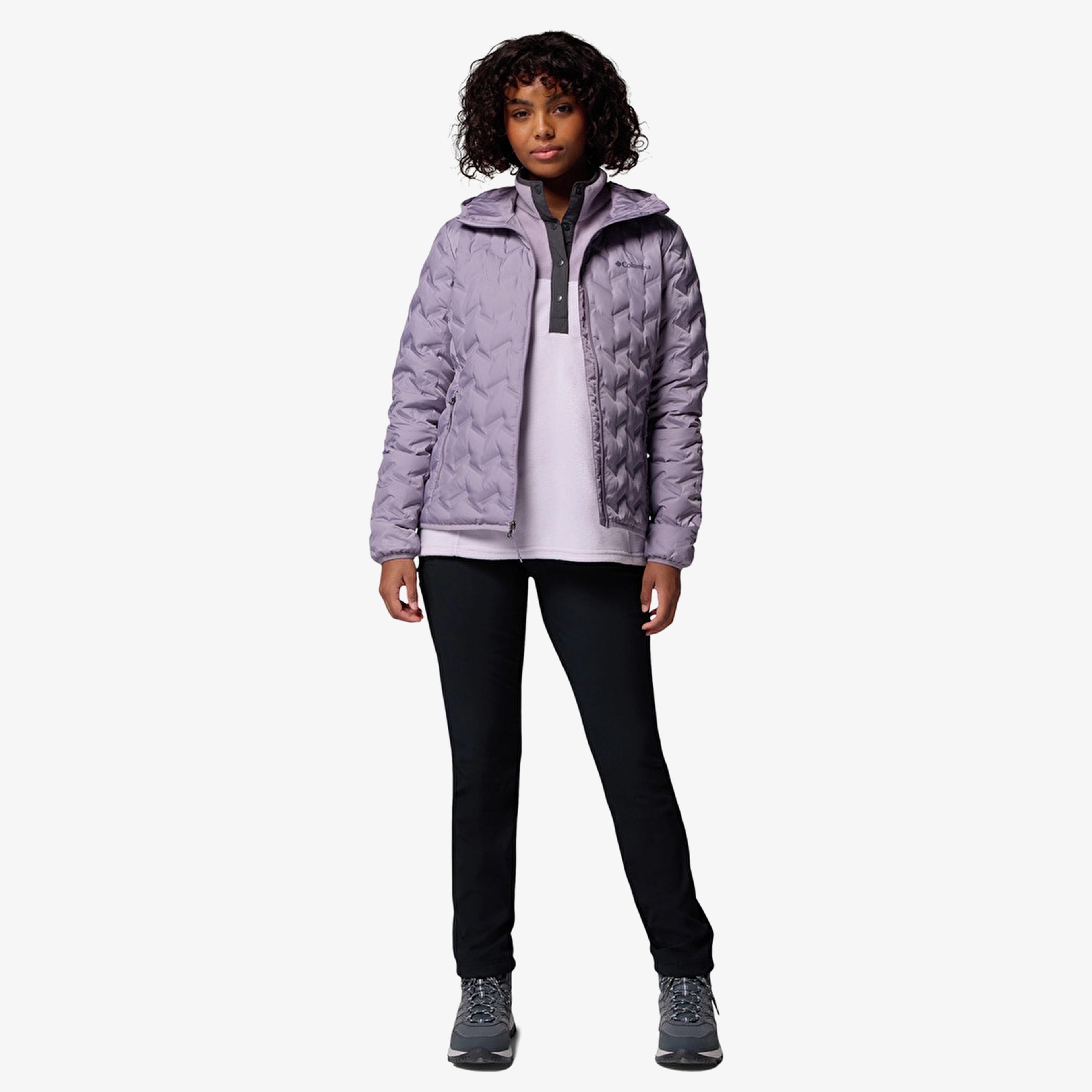 Columbia Delta Ridge II Down Kadın Mor Outdoor Mont