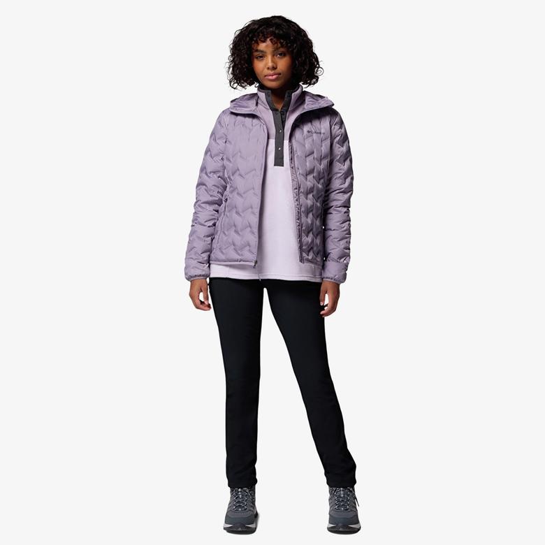 Columbia Delta Ridge II Down Kadın Mor Outdoor Mont