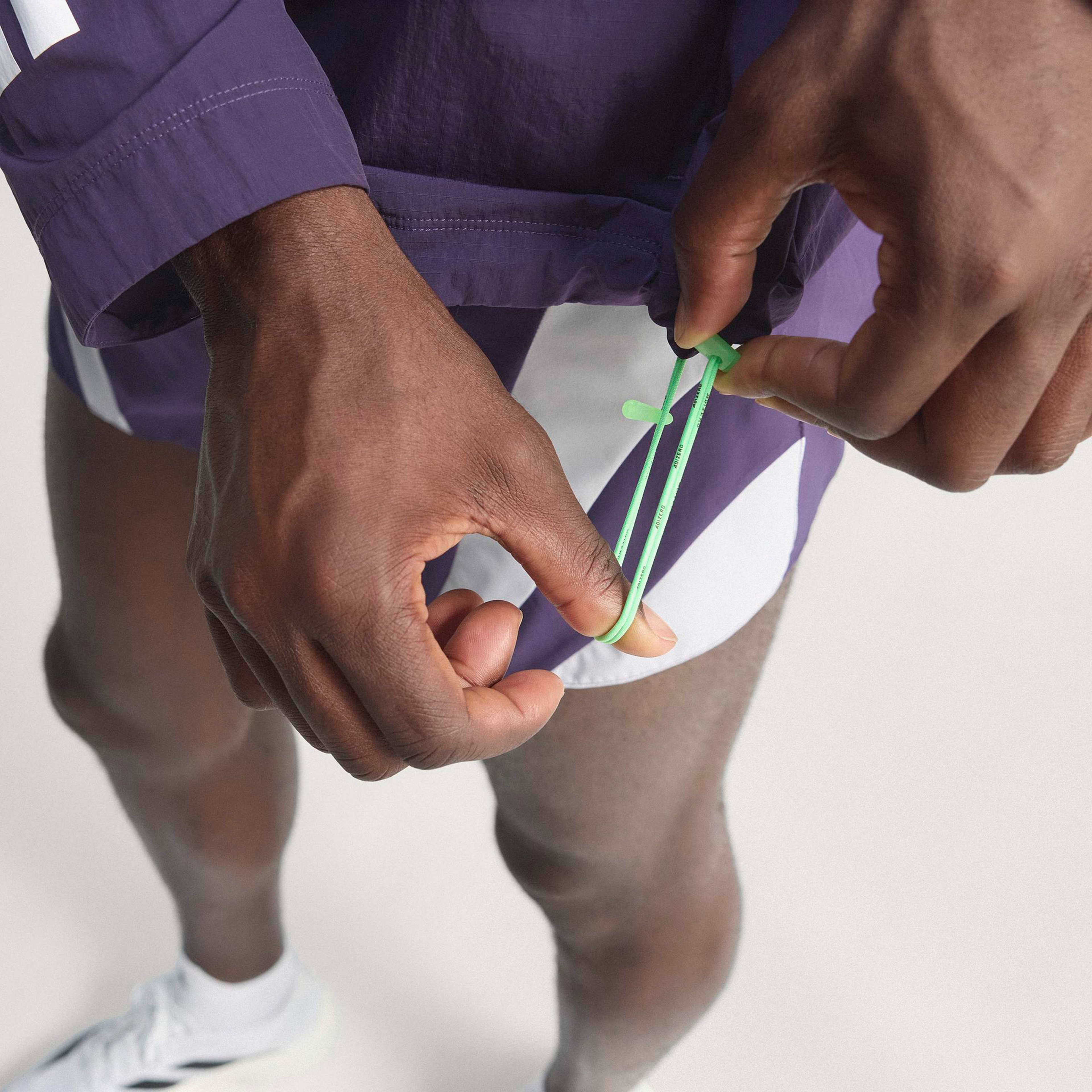 adidas Adizero Nyc Erkek Mor Koşu Rüzgarlığı