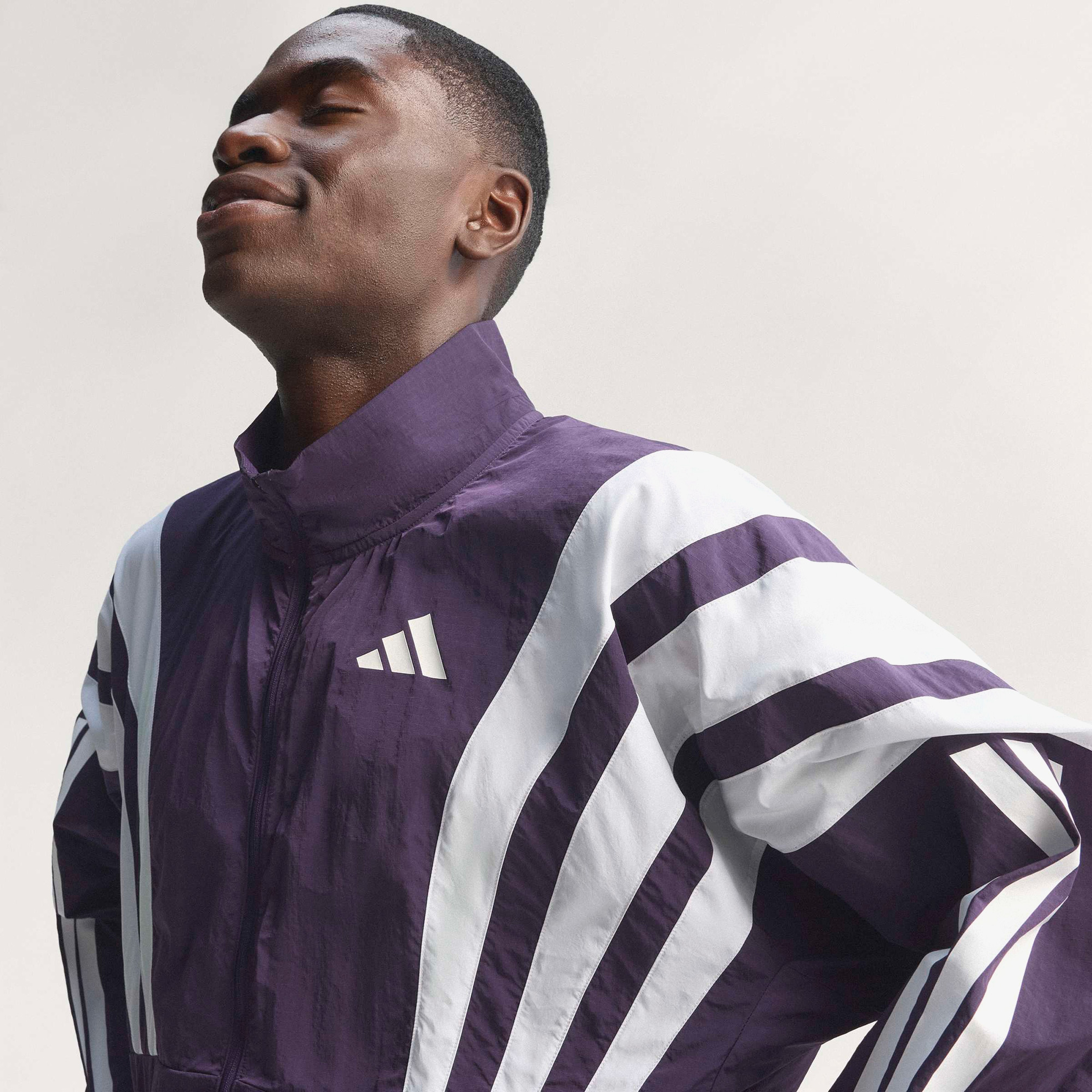 adidas Adizero Nyc Erkek Mor Koşu Rüzgarlığı