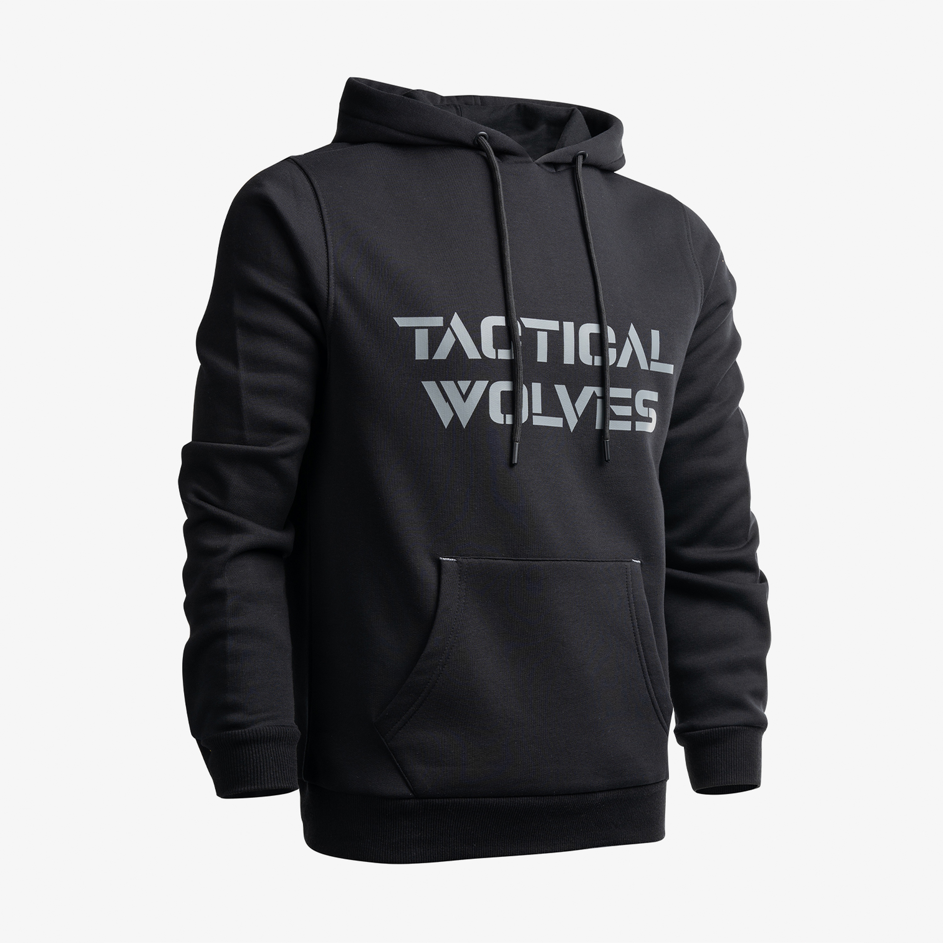 Tactical Wolves Classic Erkek Siyah Hoodie