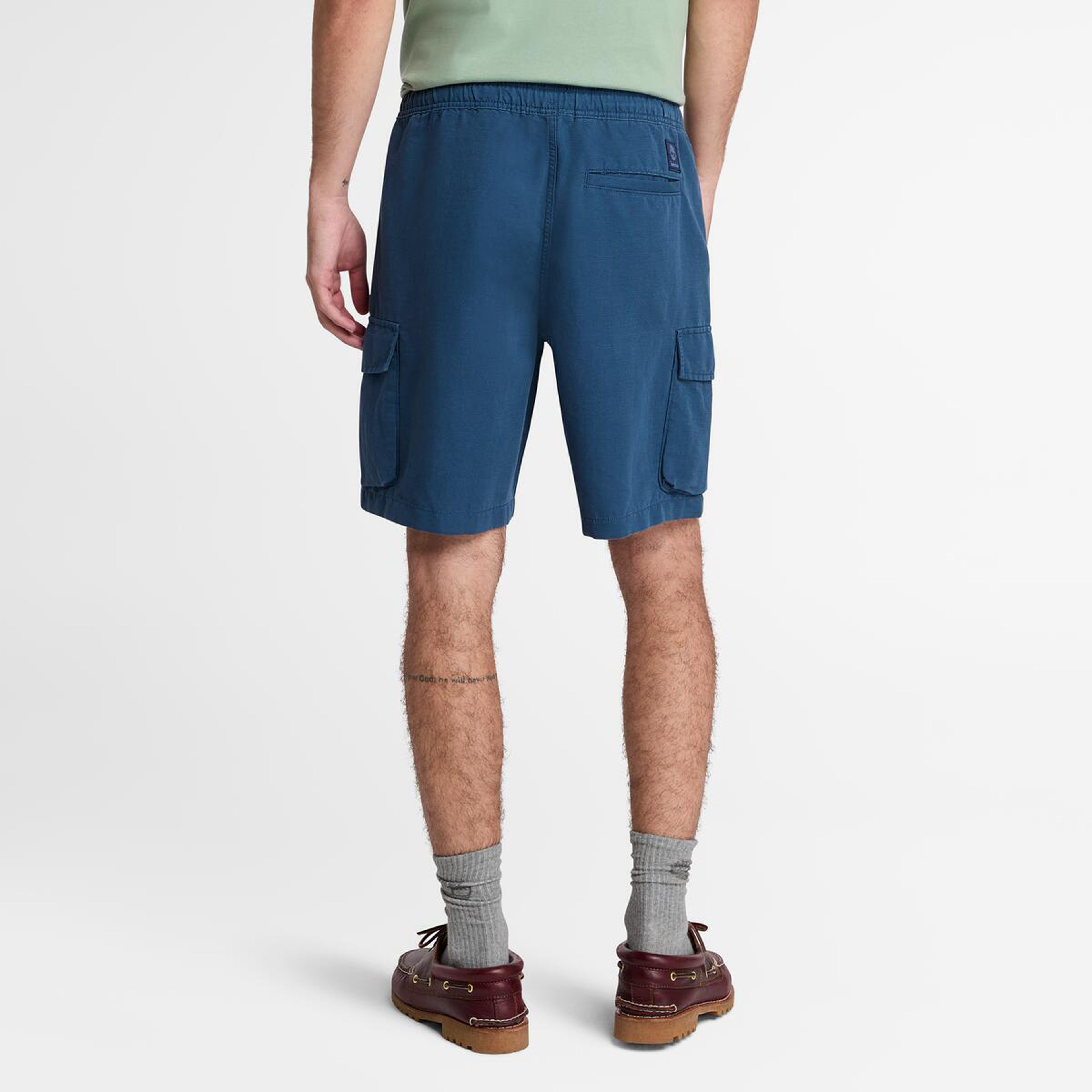 Timberland Cotton Linen Utility Erkek Lacivert Şort