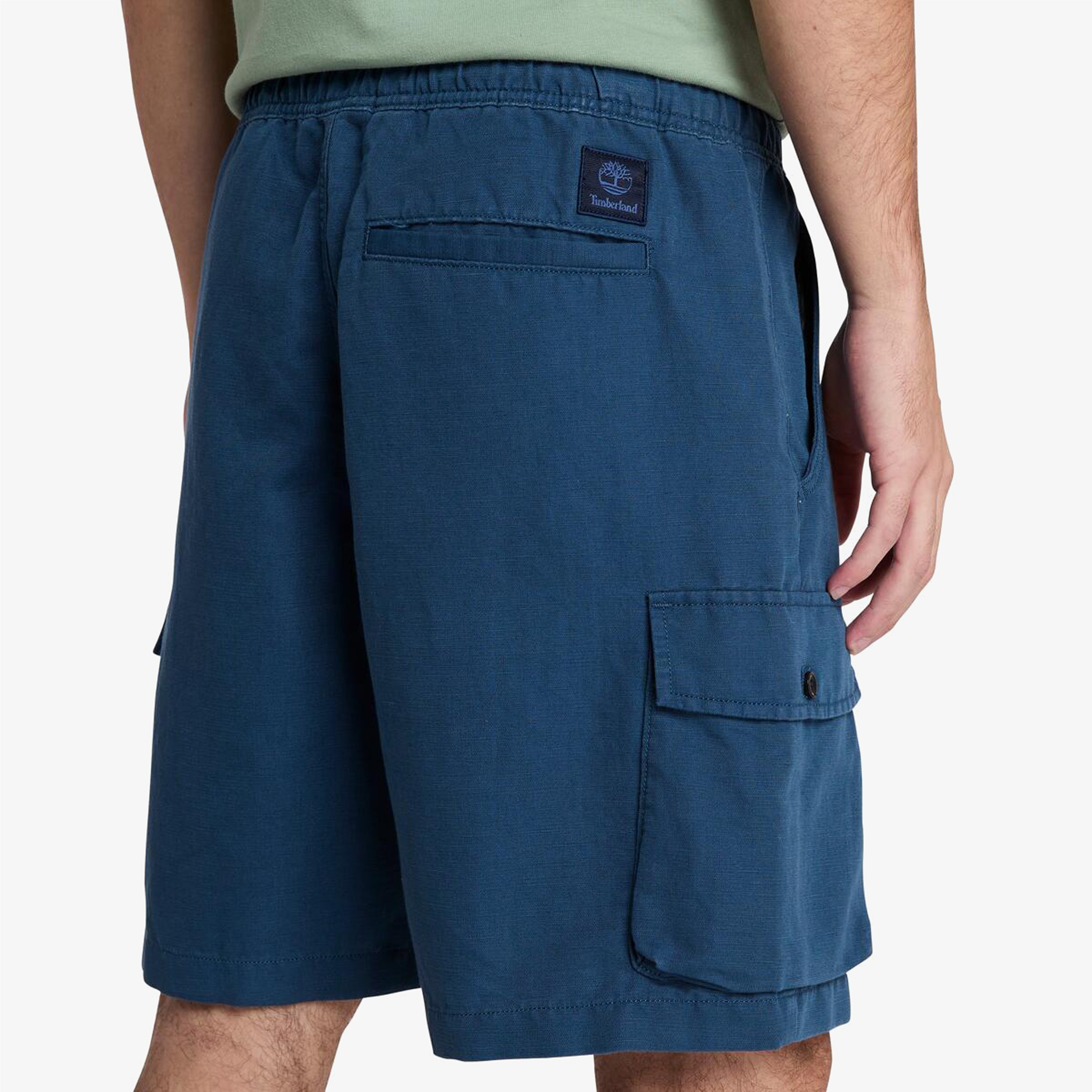 Timberland Cotton Linen Utility Erkek Lacivert Şort