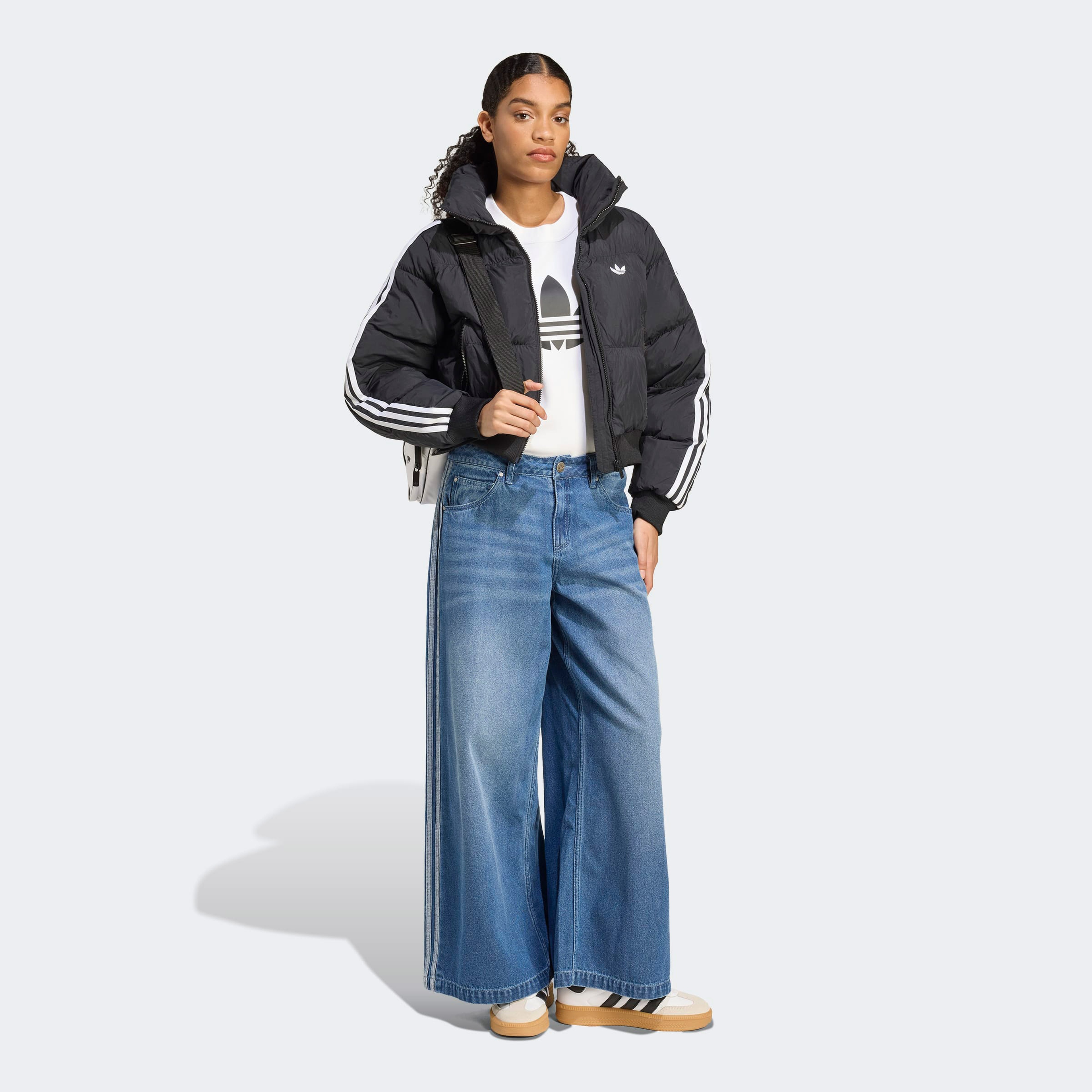 adidas Cropped Puff Kadın Siyah Ceket