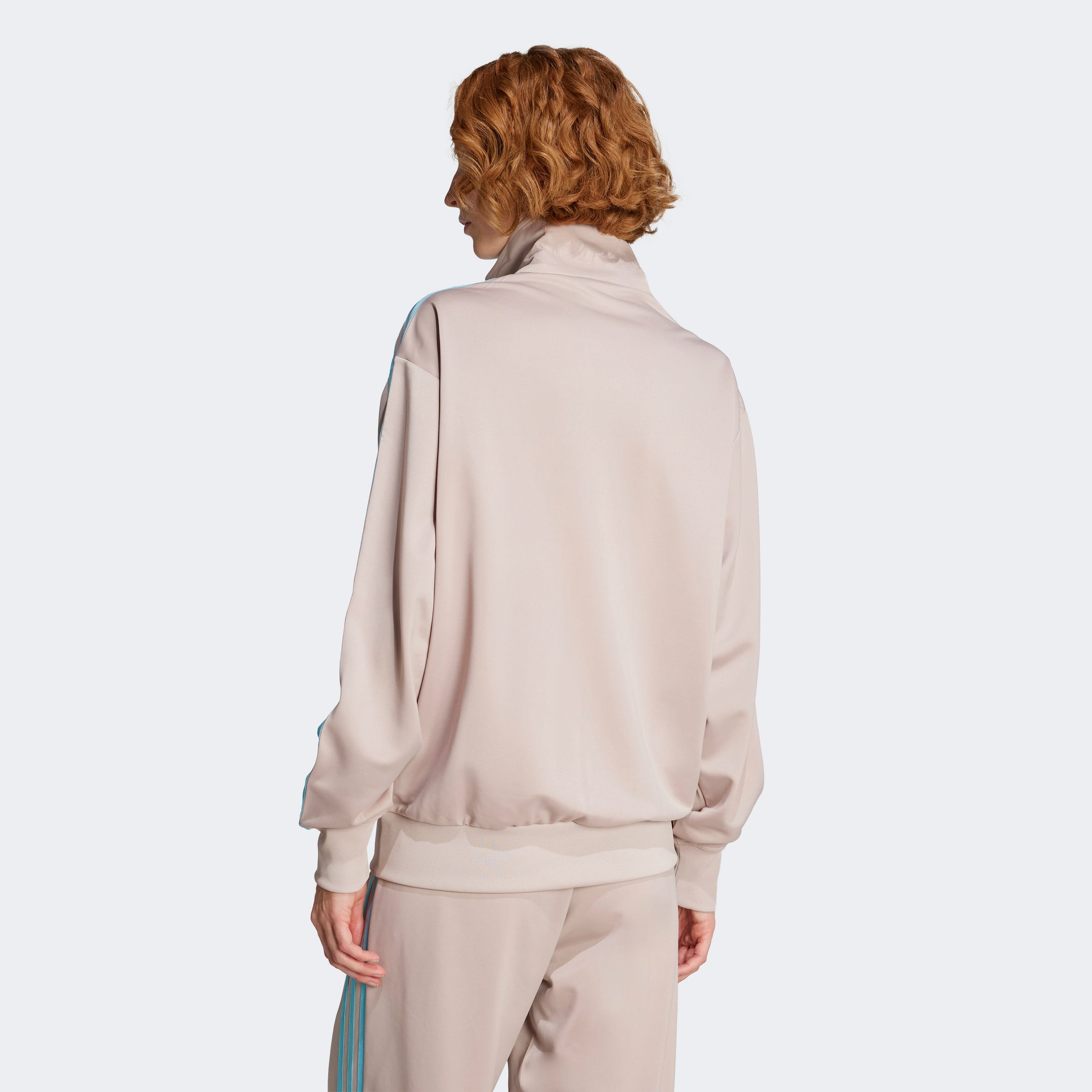 adidas Adicolor Classic Firebird Loose Kadın Fermuarlı Krem Hırka