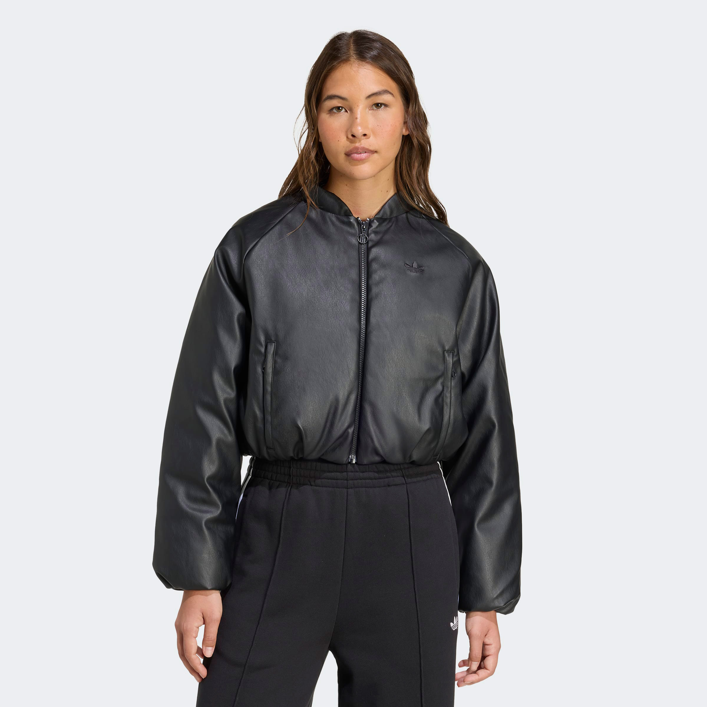 adidas Pleather Bomber Kadın Siyah CeketLJX5332| Occasion