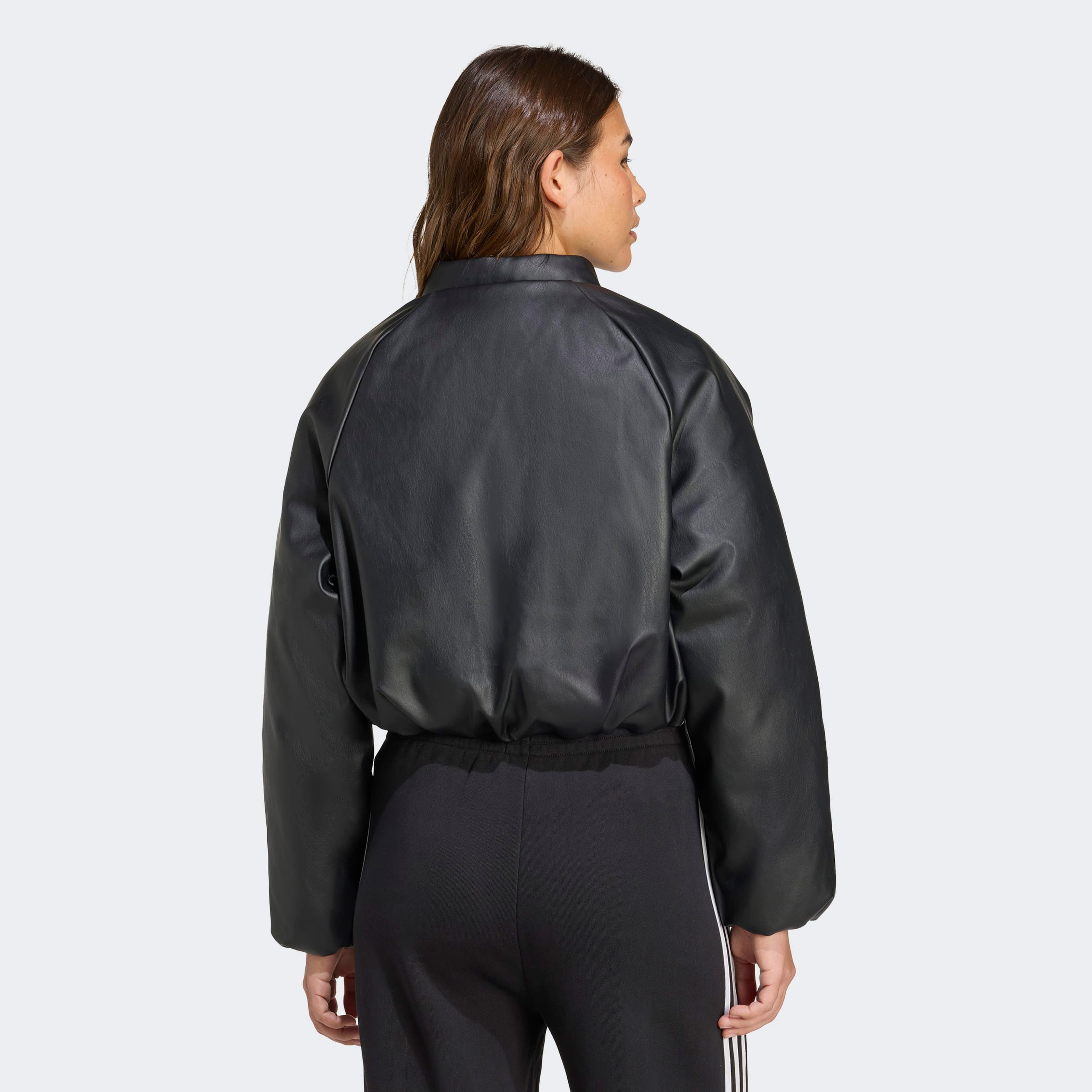 adidas Pleather Bomber Kadın Siyah Ceket