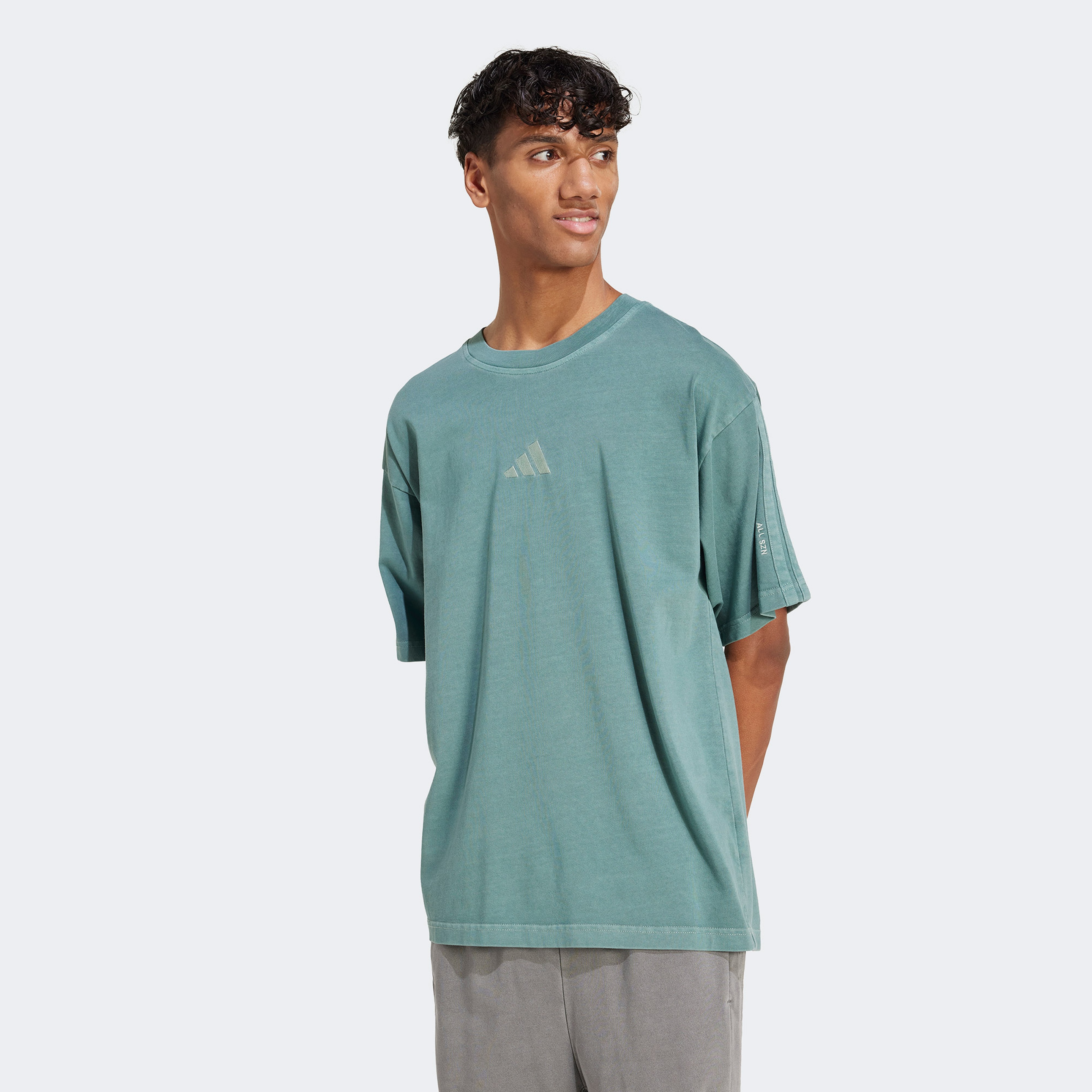 adidas All SZN Washed Yeşil Tişört