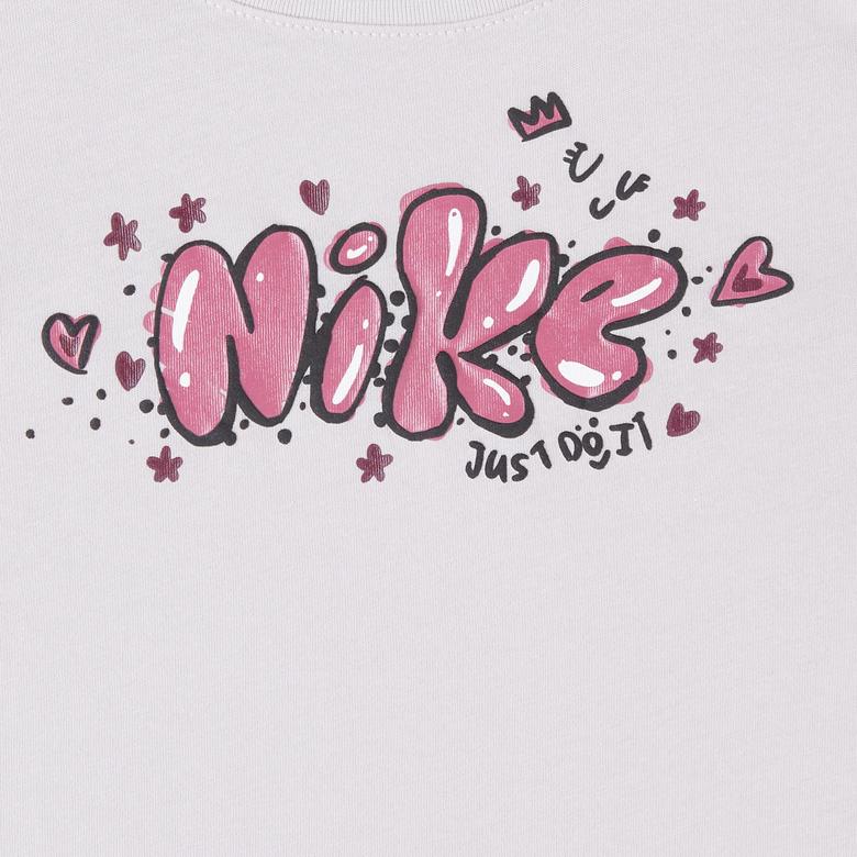 Nike  Essentials Aop Ringlet  Çocuk Mor T-Shirt