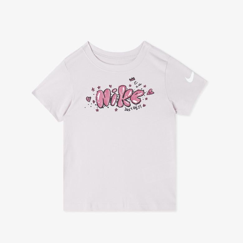 Nike  Essentials Aop Ringlet  Çocuk Mor T-Shirt