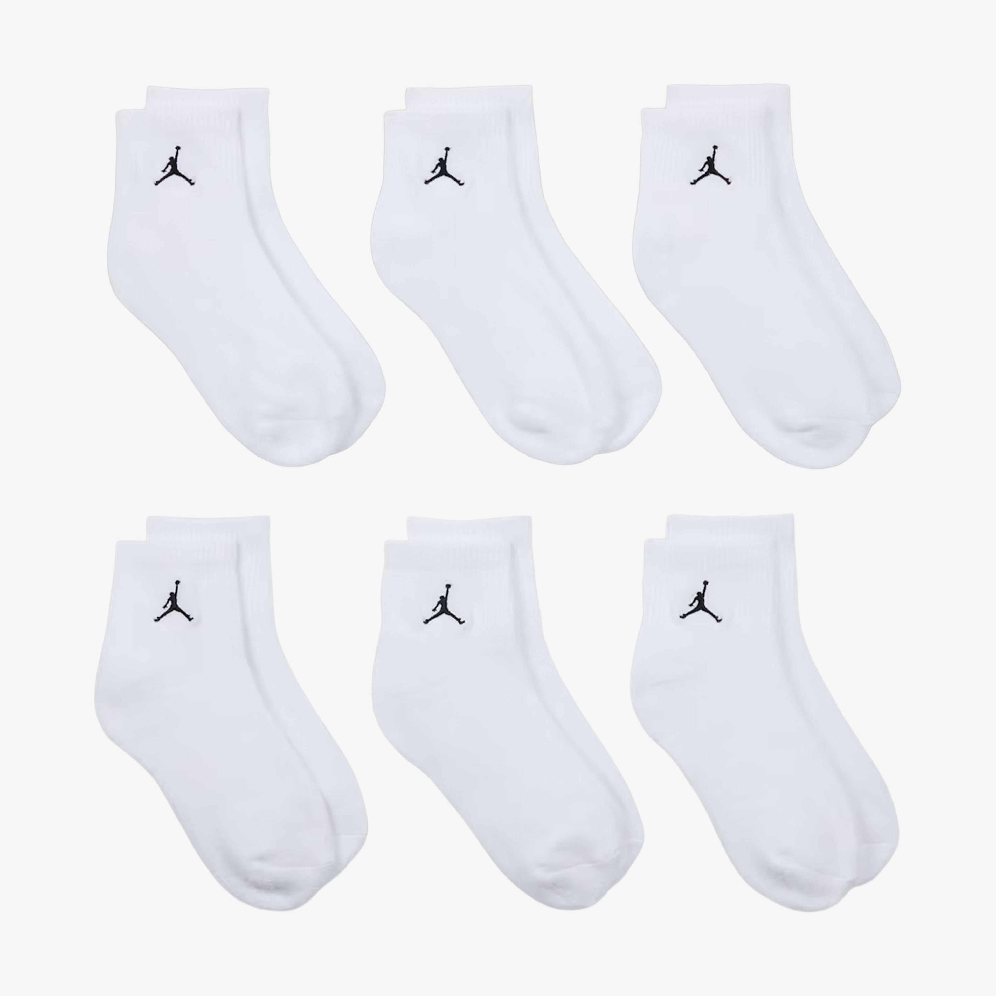 Jordan Everyday Essentials 6Pk Unisex Beyaz Çorap
