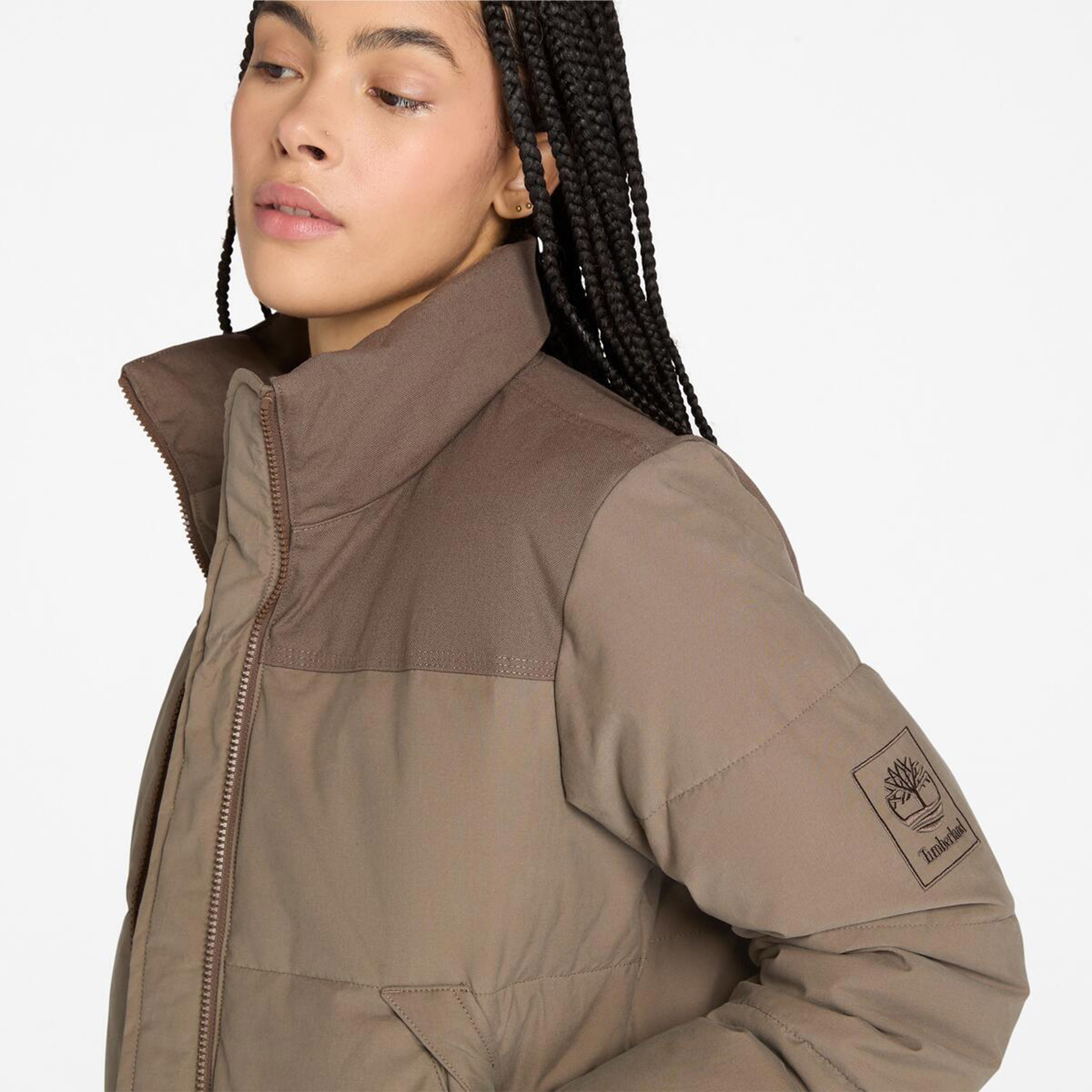 Timberland Welch Mountain Synthetic Insulated Puffer Kadın Kahverengi Ceket