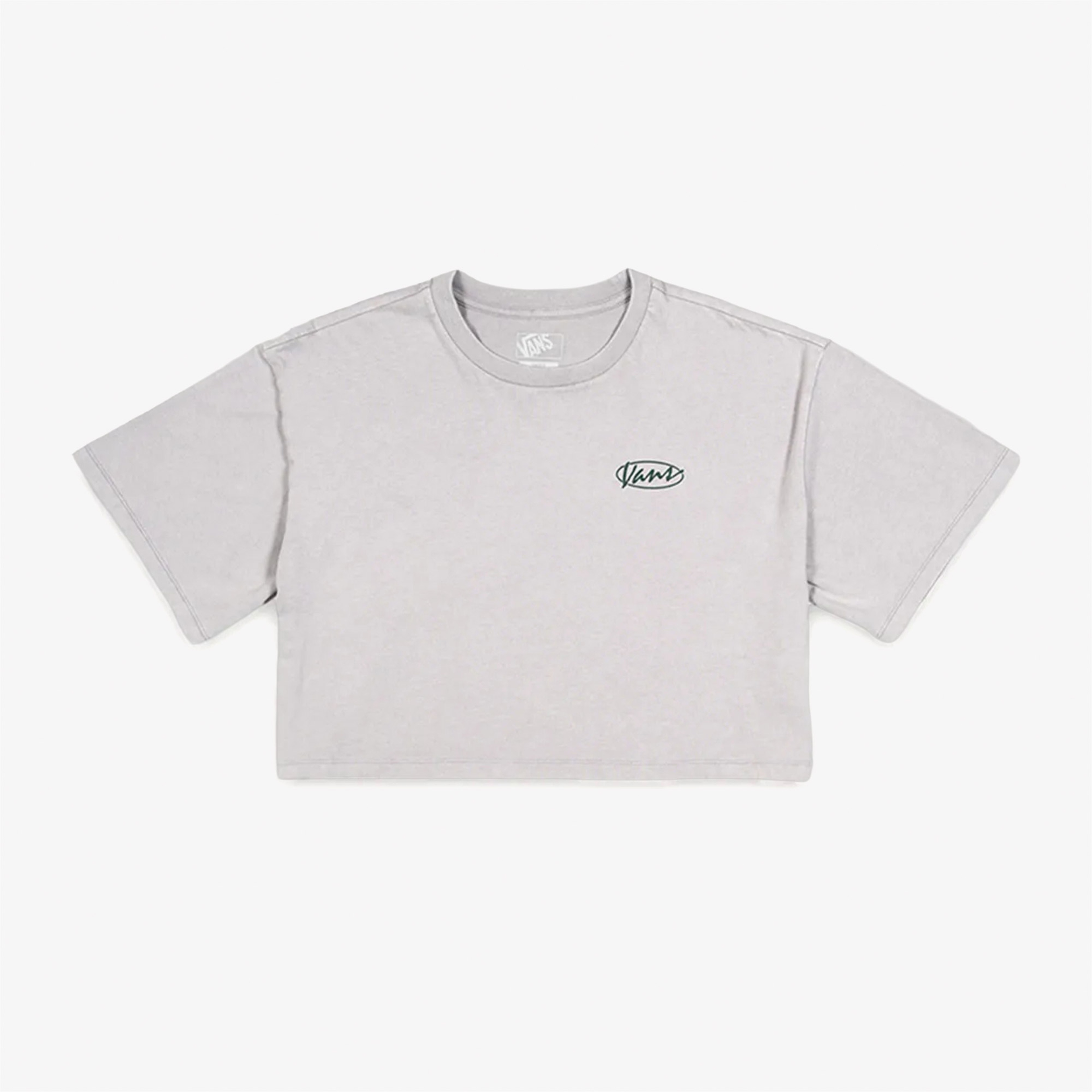 Vans Era Script Relaxed Crop Ss Kadın Gri T-Shirt