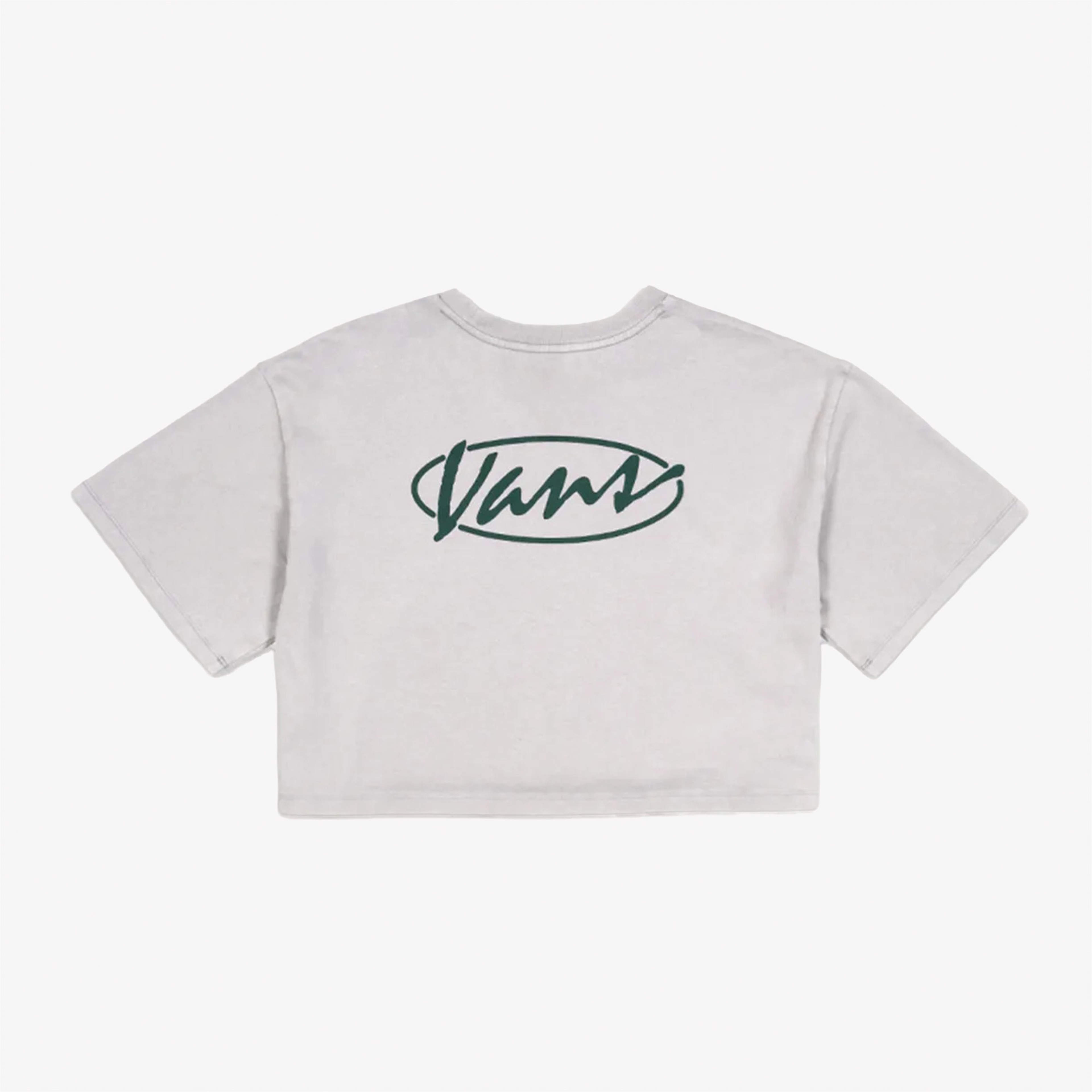 Vans Era Script Relaxed Crop Ss Kadın Gri T-Shirt